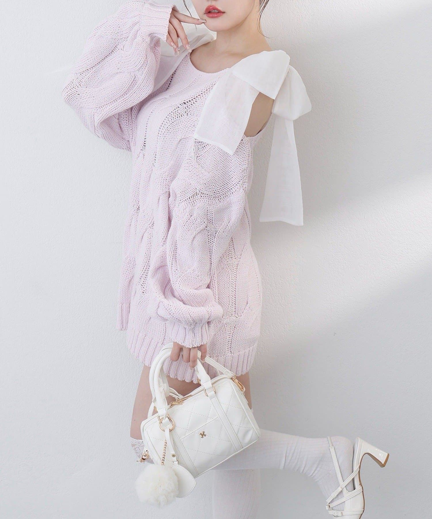 NICE CLAUP / OLIVE des OLIVE OUTLET(ナイスクラップ  / オリーブ デ オリーブ アウトレット) 【one after another】ミルキーパレットニット