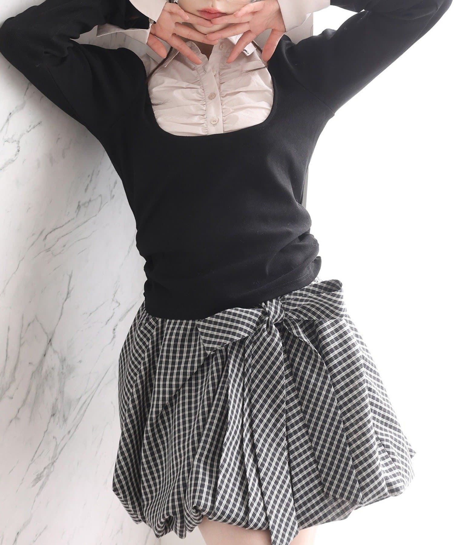 NICE CLAUP / OLIVE des OLIVE OUTLET(ナイスクラップ  / オリーブ デ オリーブ アウトレット) 【one after another】バルーンスカート