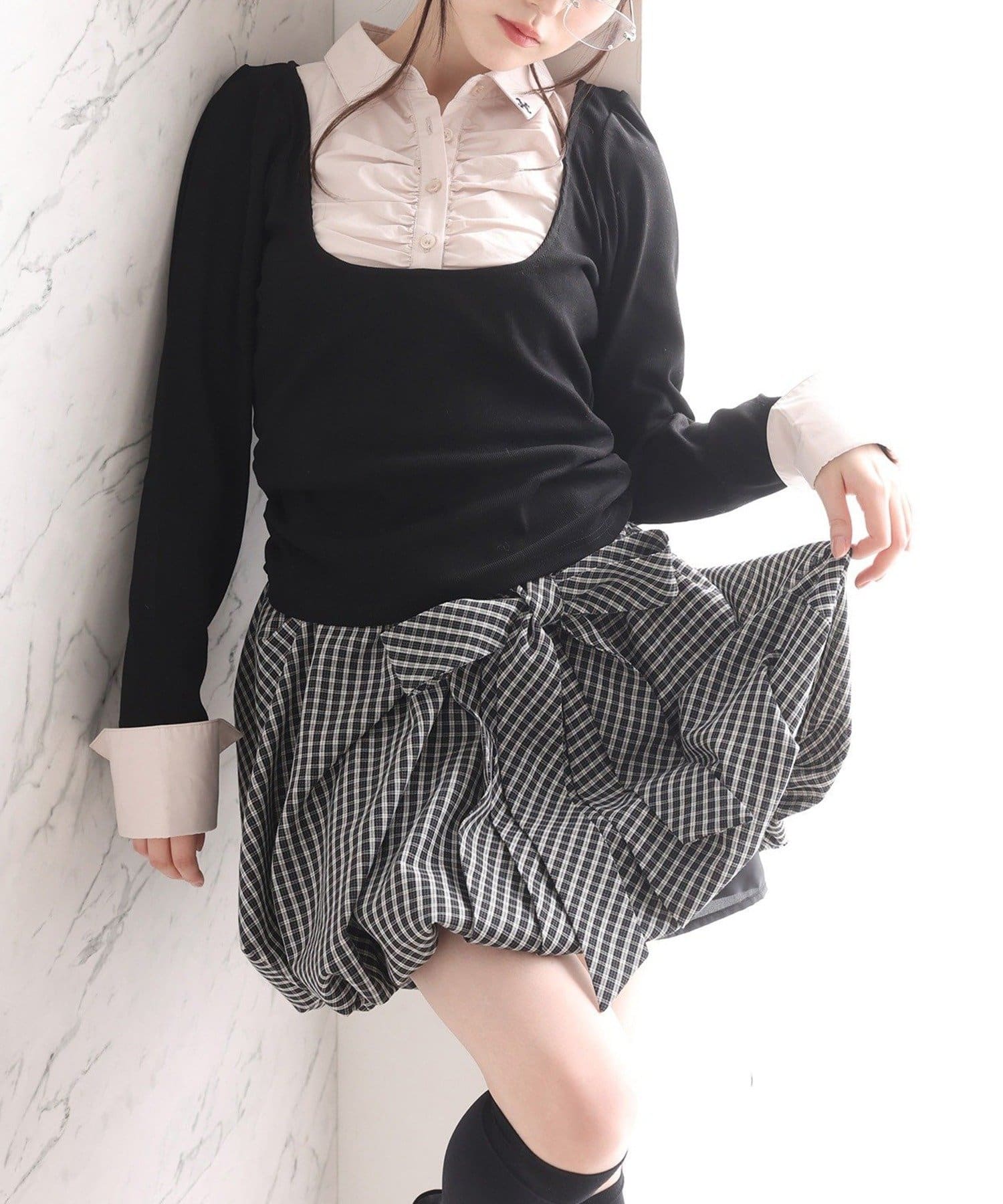 NICE CLAUP / OLIVE des OLIVE OUTLET(ナイスクラップ  / オリーブ デ オリーブ アウトレット) 【one after another】バルーンスカート