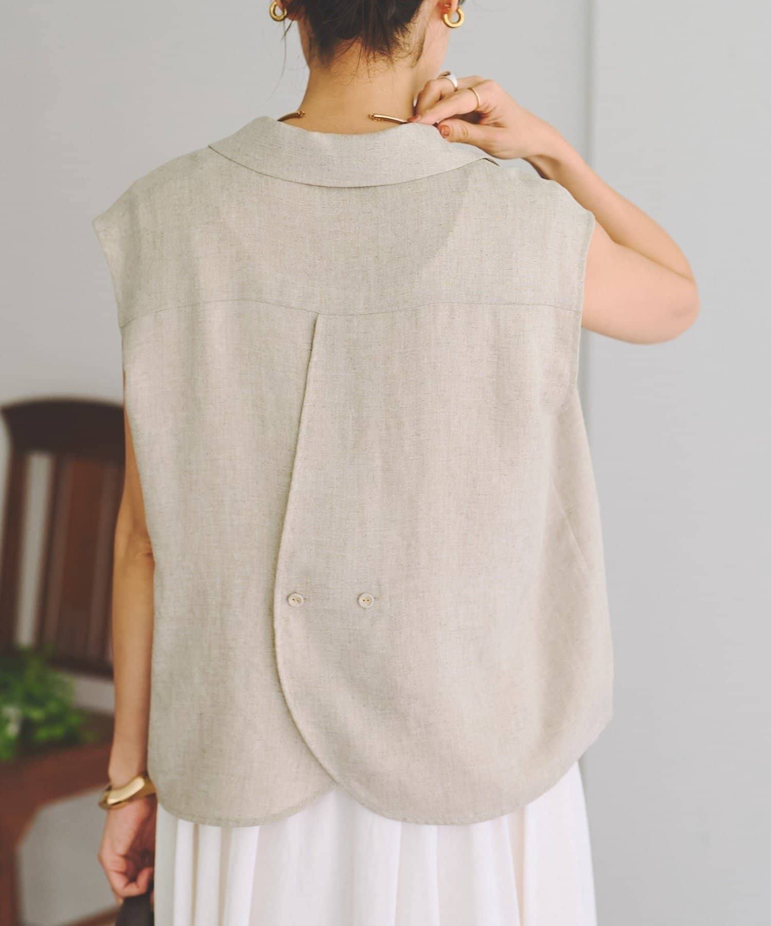 BEARDSLEY(ビアズリー) 《4/24(金)12:00予約開始》麻調合繊ベスト《LIVETART》