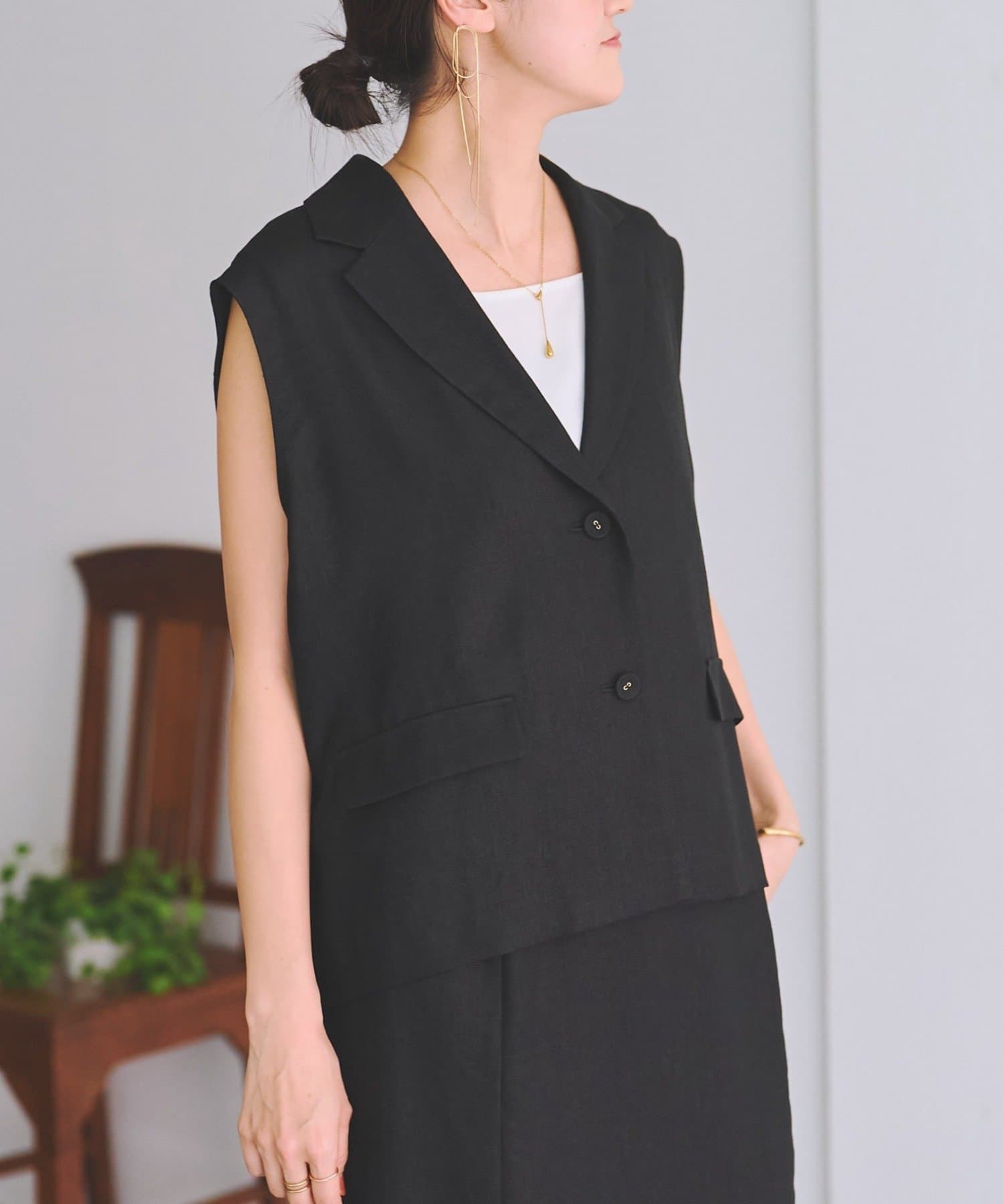 BEARDSLEY(ビアズリー) 《4/24(金)12:00予約開始》麻調合繊ベスト《LIVETART》