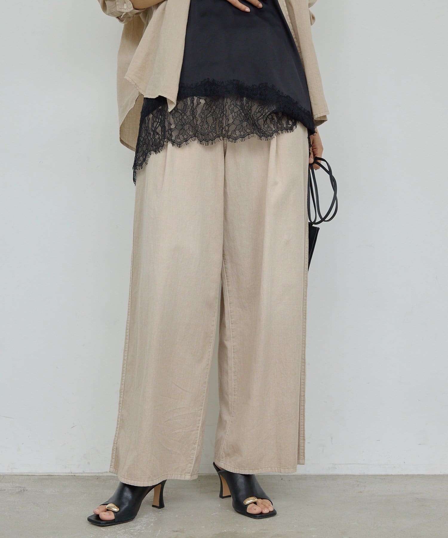 GALLARDAGALANTE(ガリャルダガランテ) 【3/20(金) 8:00～ 予約開始】【夏でも快適】シアーデニムパンツ