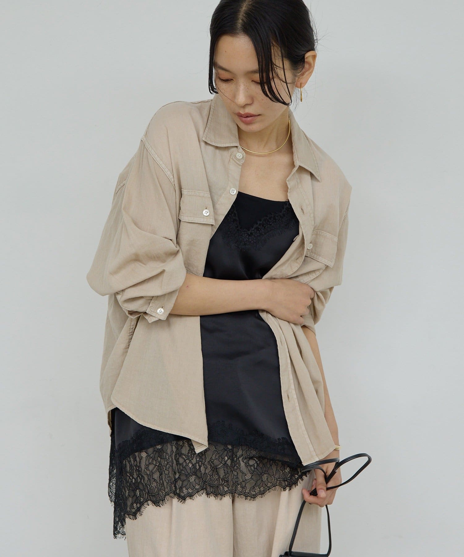 GALLARDAGALANTE(ガリャルダガランテ) 【3/20(金) 8:00～ 予約開始】【驚くほど軽い！】シアーデニムシャツ