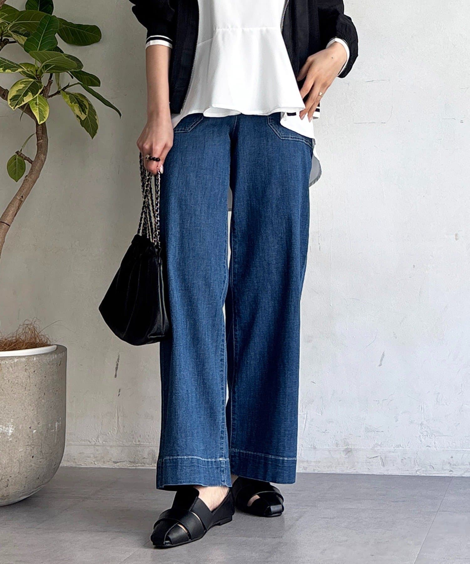 un dix cors(アンディコール) ストレート薄デニムパンツ