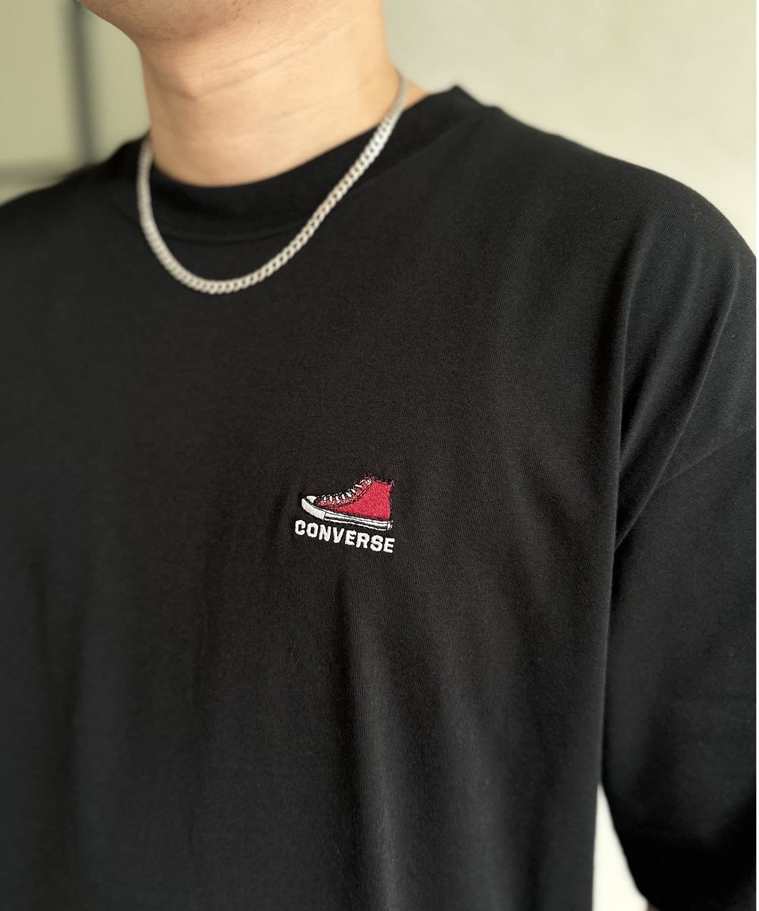 LOCUST(ローカスト) 【ユニセックス】【CONVERSE】靴刺繍COOLMAX 半袖T