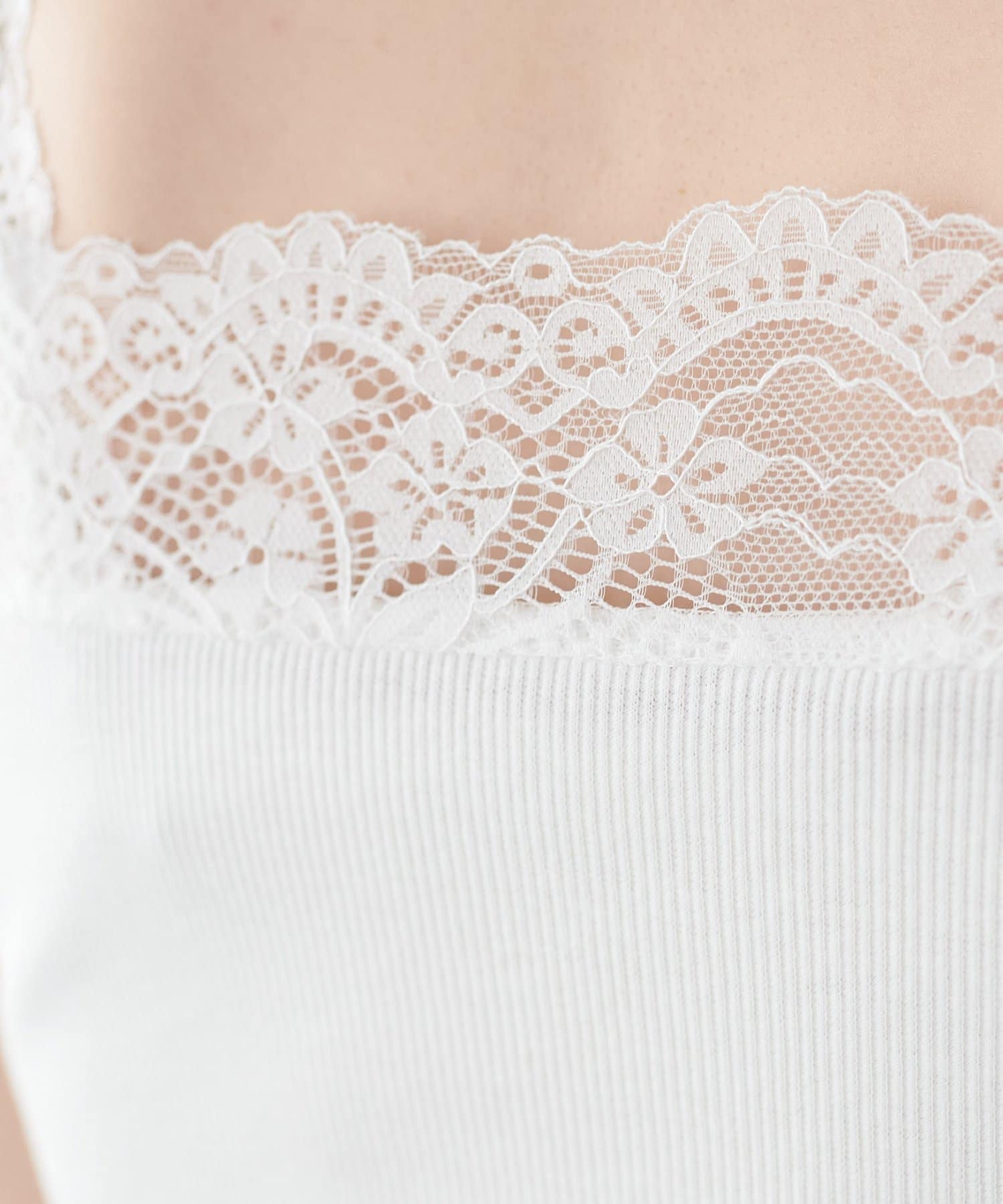 DISCOAT(ディスコート) 【WEB限定】レースタンクトップ