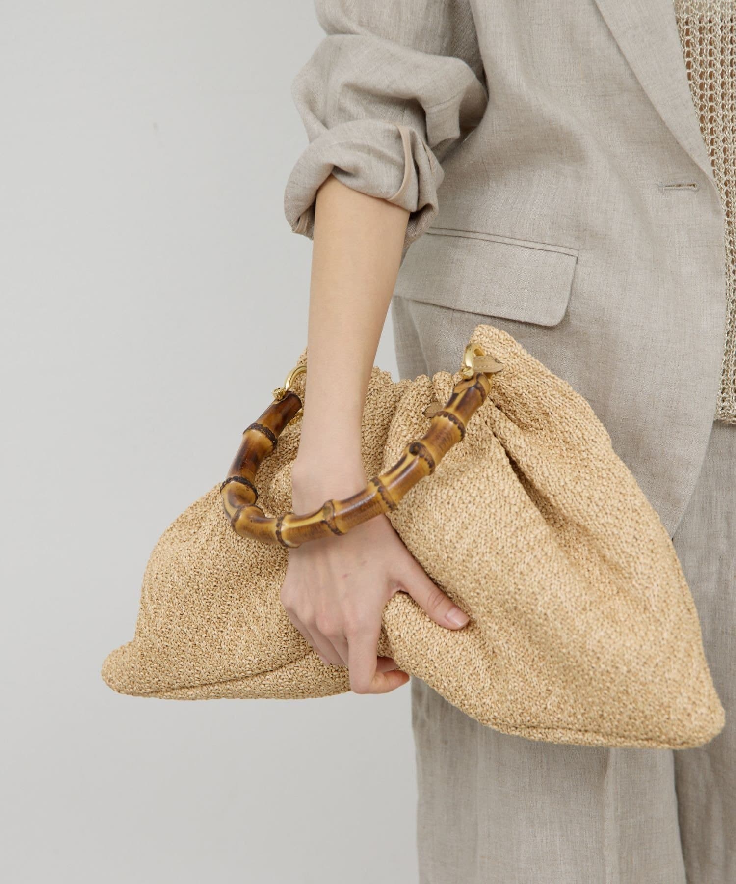 GALLARDAGALANTE(ガリャルダガランテ) 【Caterina Bertini×2.718】バンブーハンドルバッグ