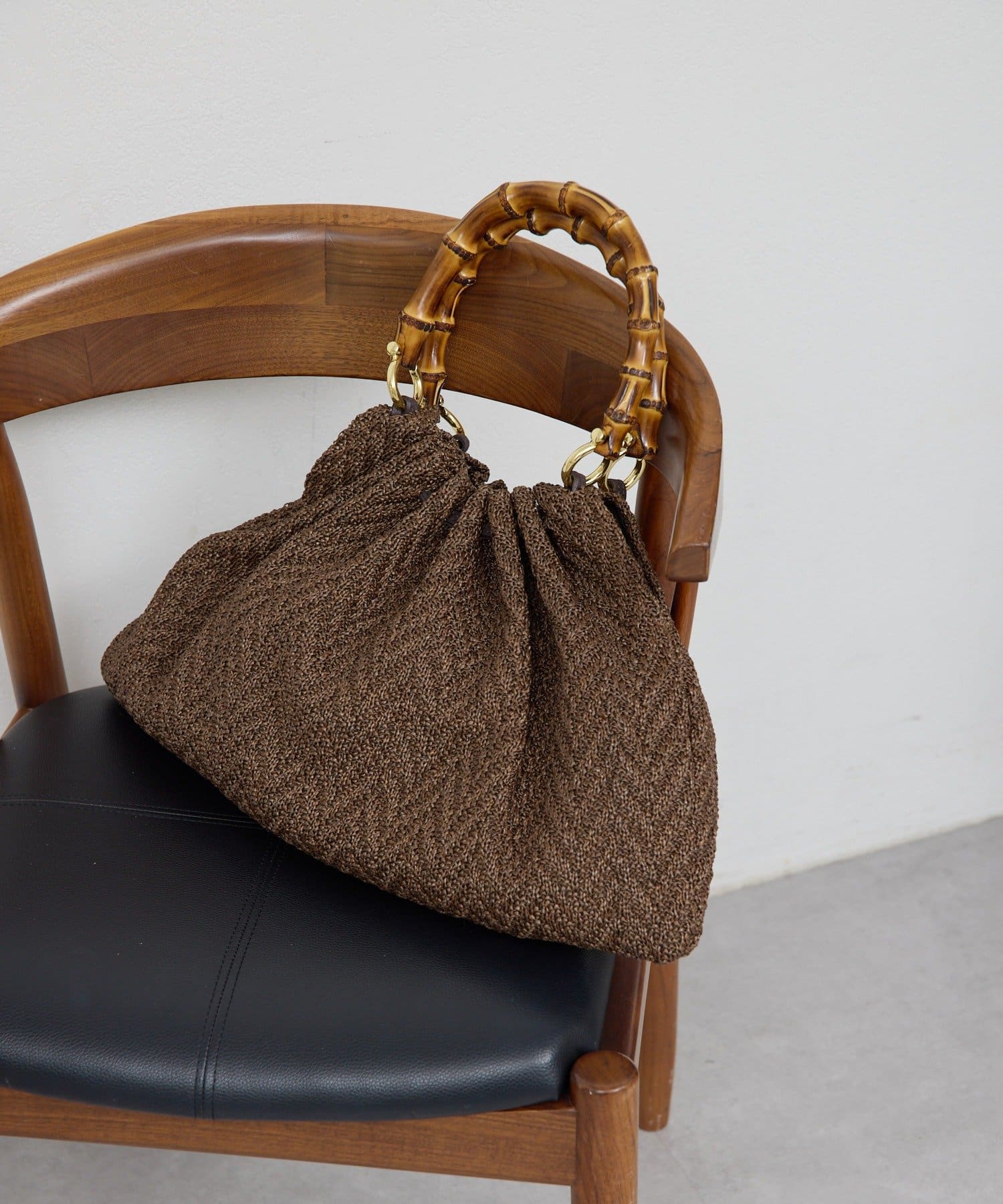 GALLARDAGALANTE(ガリャルダガランテ) 【Caterina Bertini×2.718】バンブーハンドルバッグ