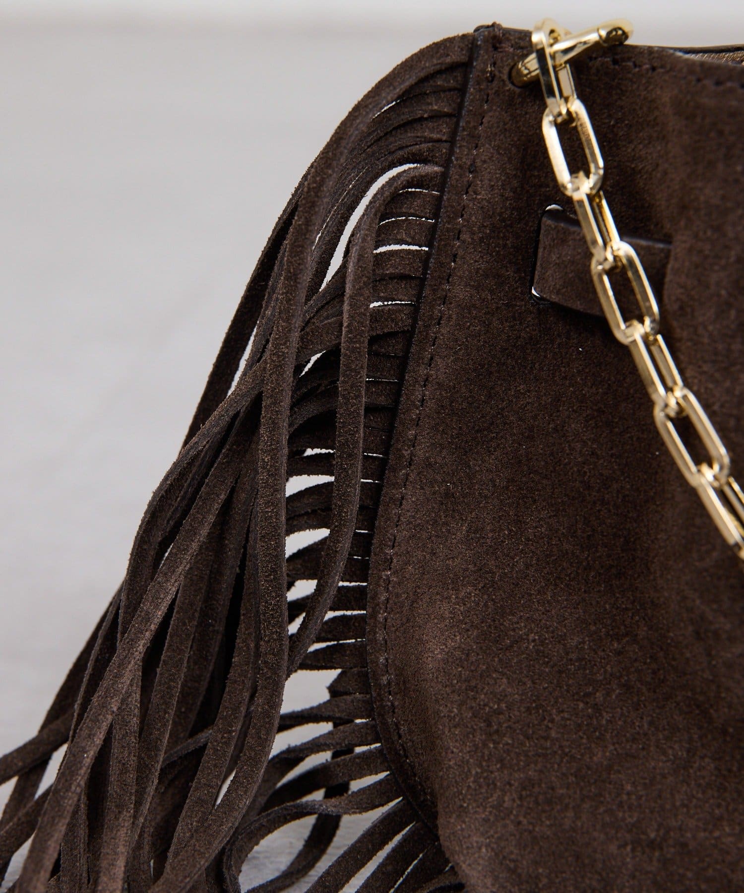 GALLARDAGALANTE(ガリャルダガランテ) 【2.718】フリンジチェーンミニバッグ