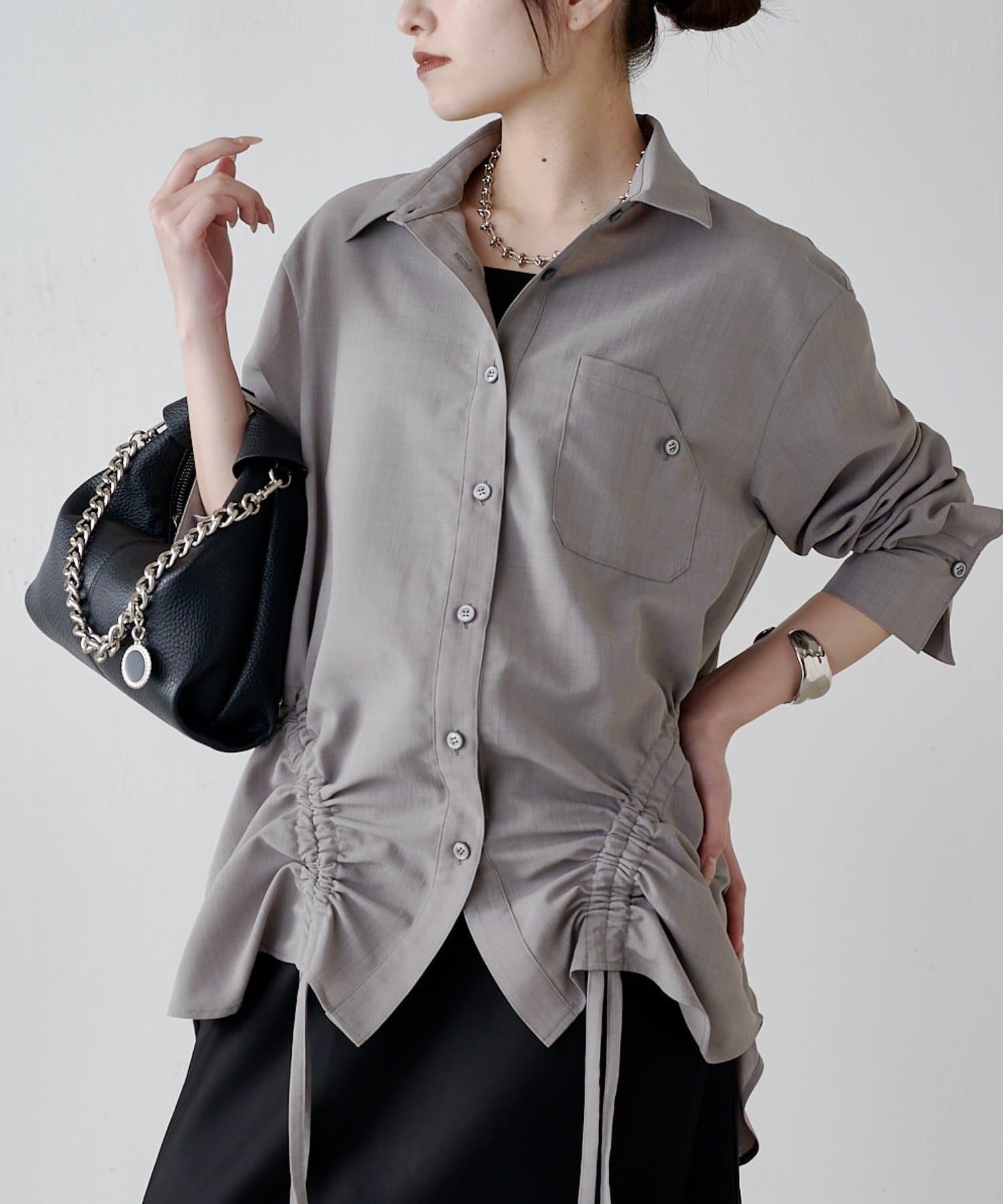 Lui's(ルイス) ドライタッチドロストデザインシャツ