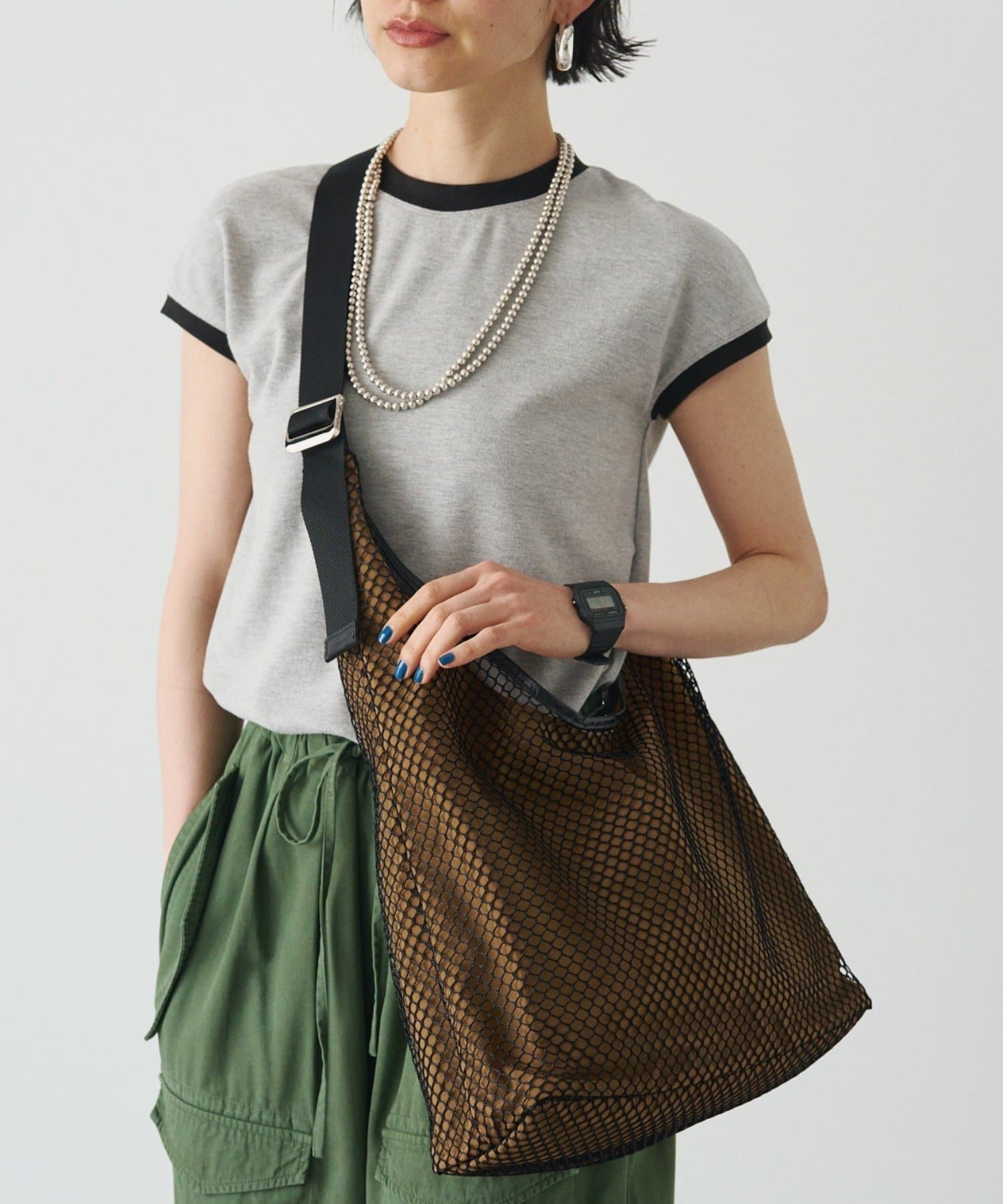 russet(ラシット) メッシュホーボーバッグ