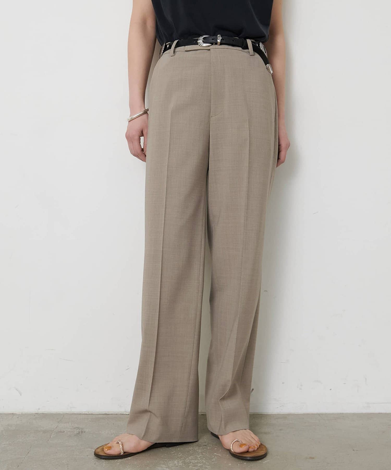 Whim Gazette(ウィム ガゼット) 平織りストレッチパンツ