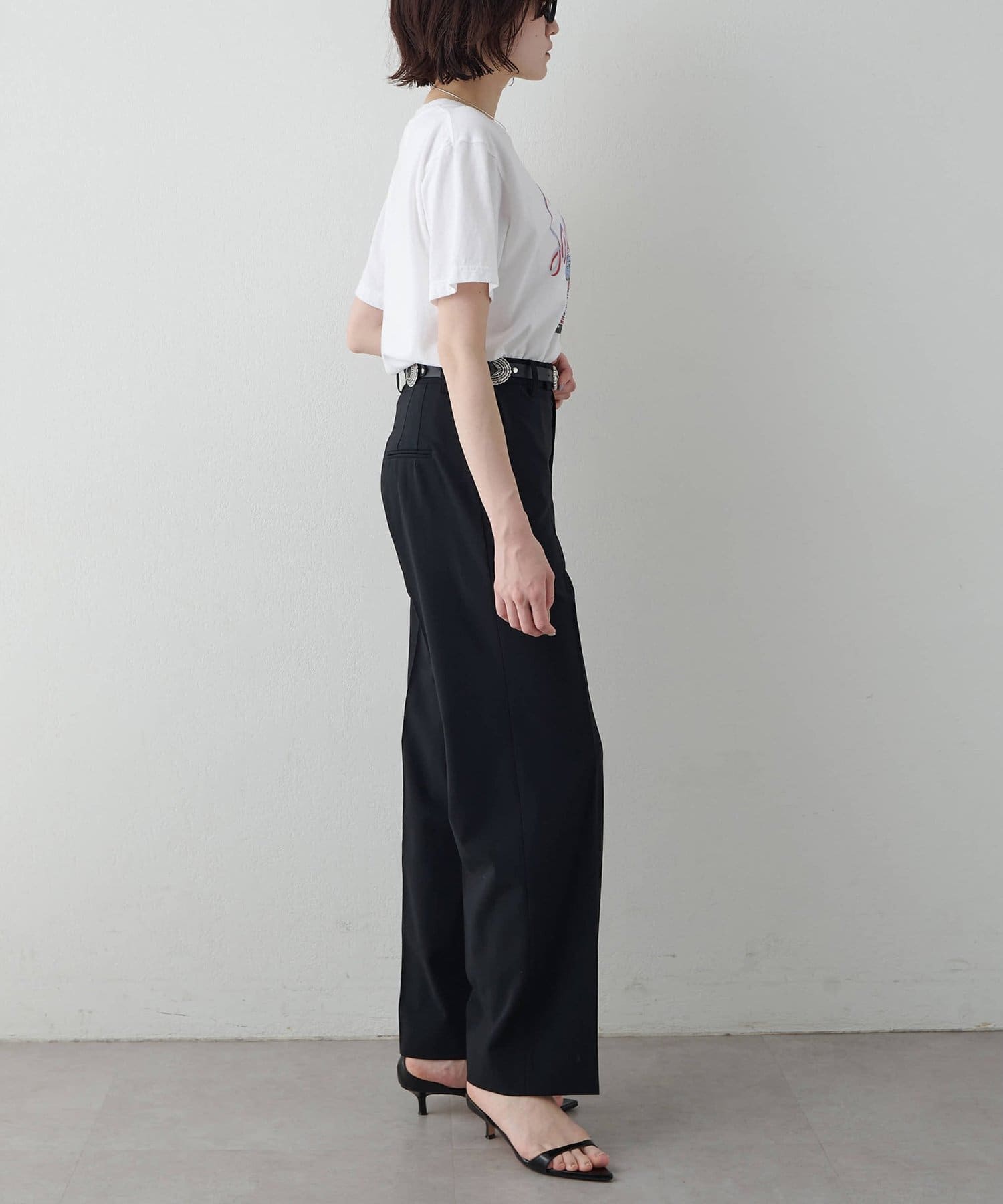 Whim Gazette(ウィム ガゼット) 平織りストレッチパンツ