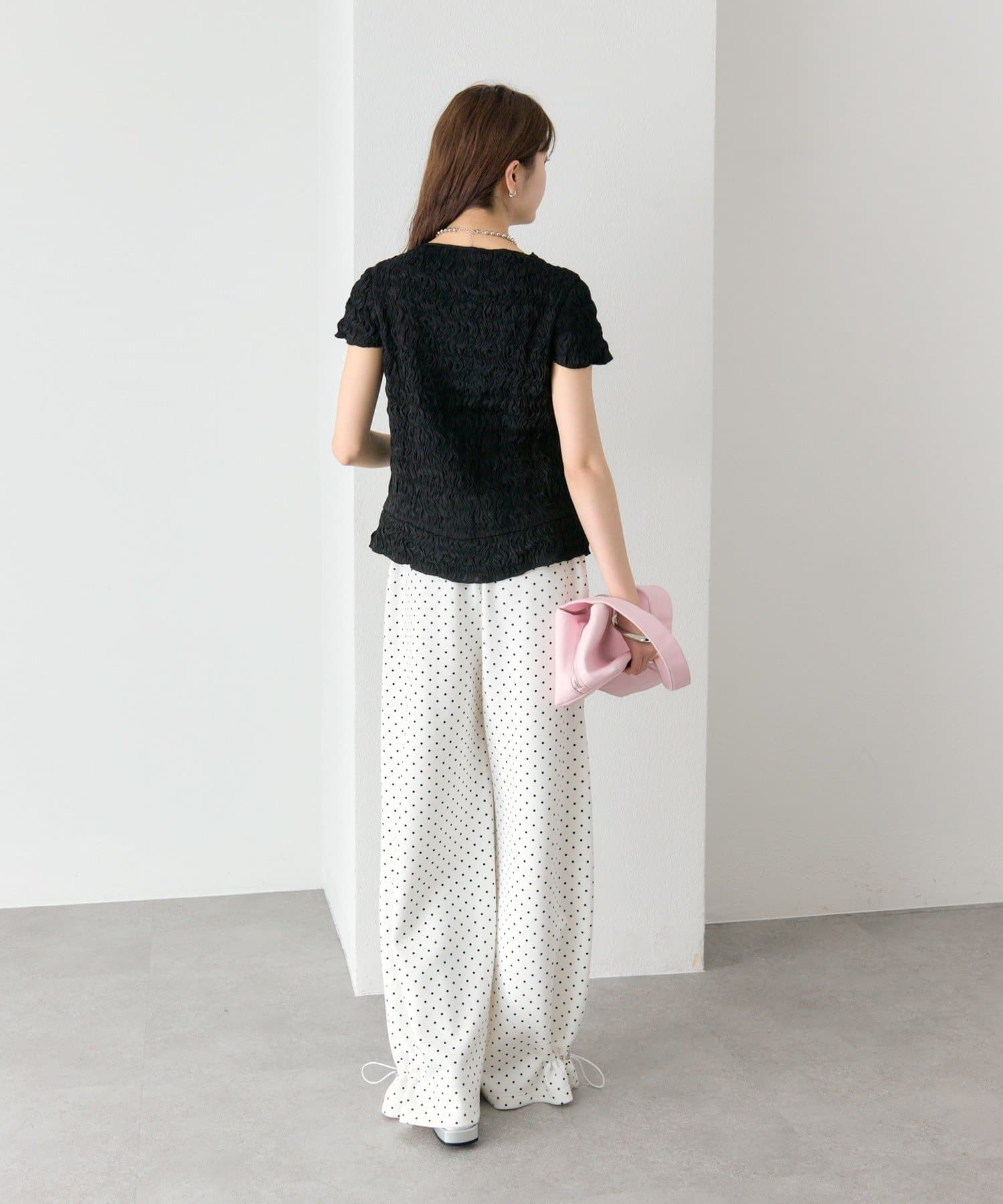 mystic(ミスティック) 《4/2(THU) 12:00予約START》エアリーシャーリングブラウス