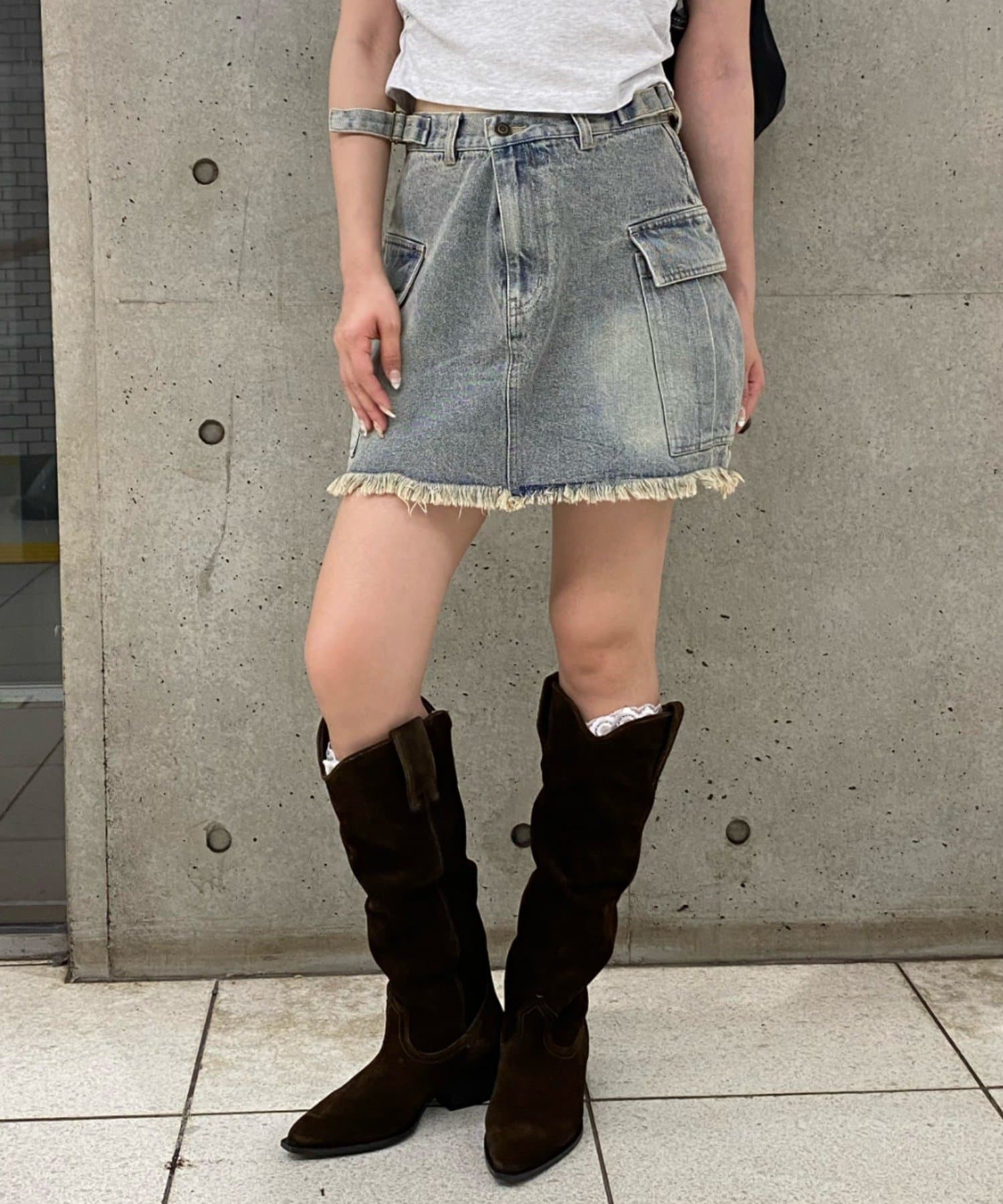 OUTLET(アウトレット) 【RAY CASSIN】カーゴミニスカート