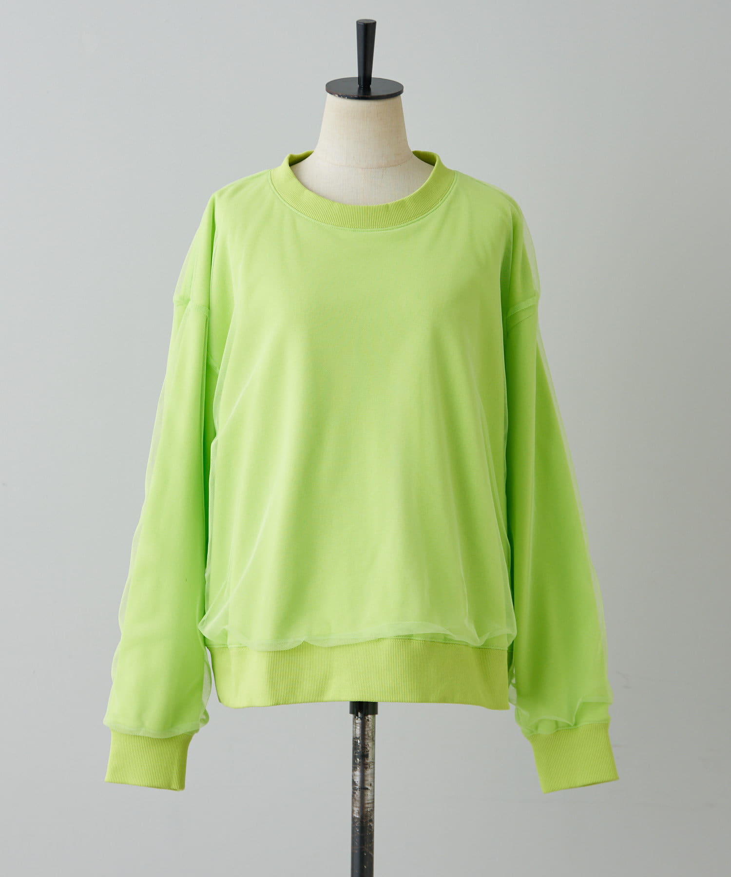 OUTLET(アウトレット) 【ear PAPILLONNER】シアーレイヤードスウェット