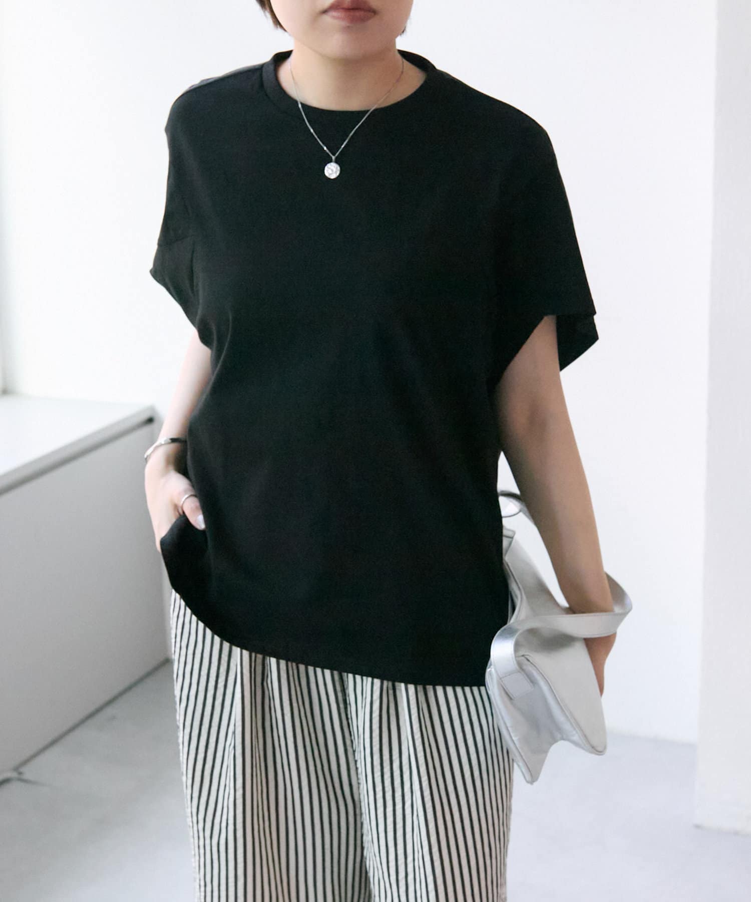 OUTLET(アウトレット) 【ear PAPILLONNER】立体スリーブTシャツ