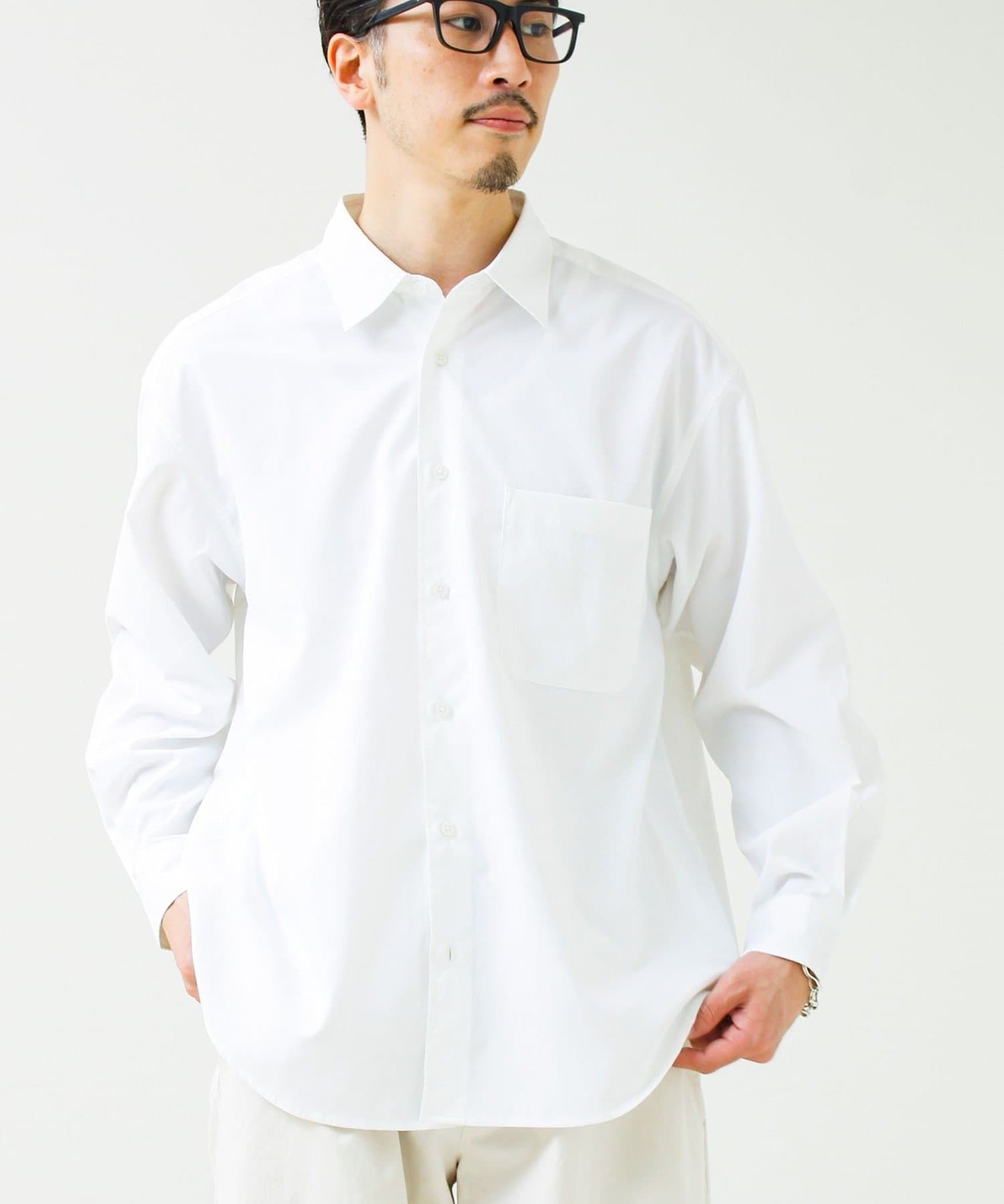 FREDY & GLOSTER(フレディ アンド グロスター) 【ニューベーシック】ワッシャーポプリンシャツ ロングスリーブ