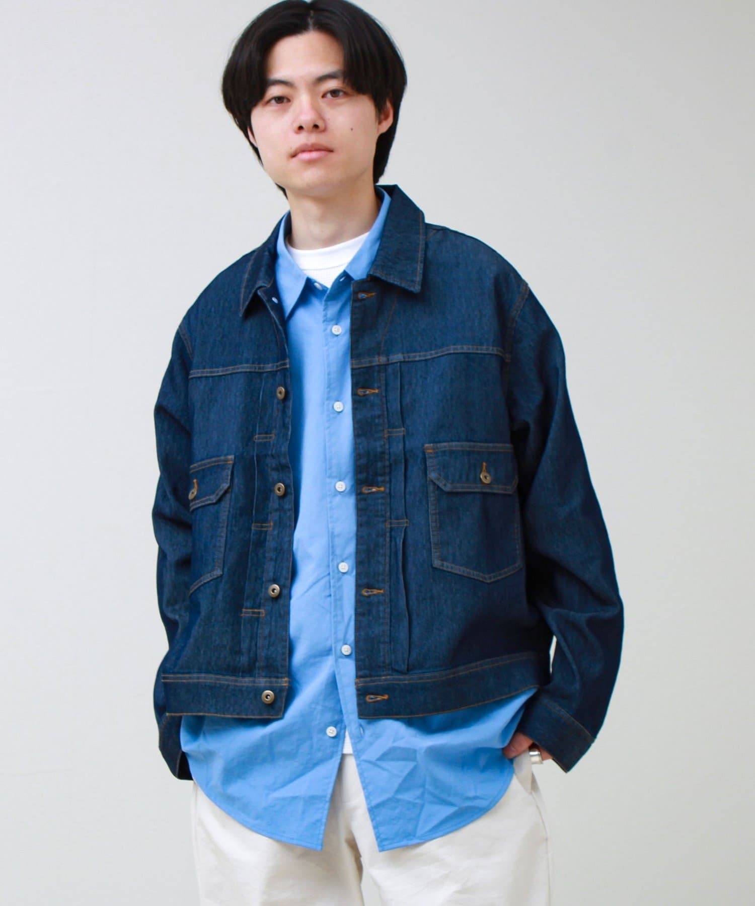 FREDY & GLOSTER(フレディ アンド グロスター) 【軽量ストレッチ】メッシュデニム3rdタイプジャケット