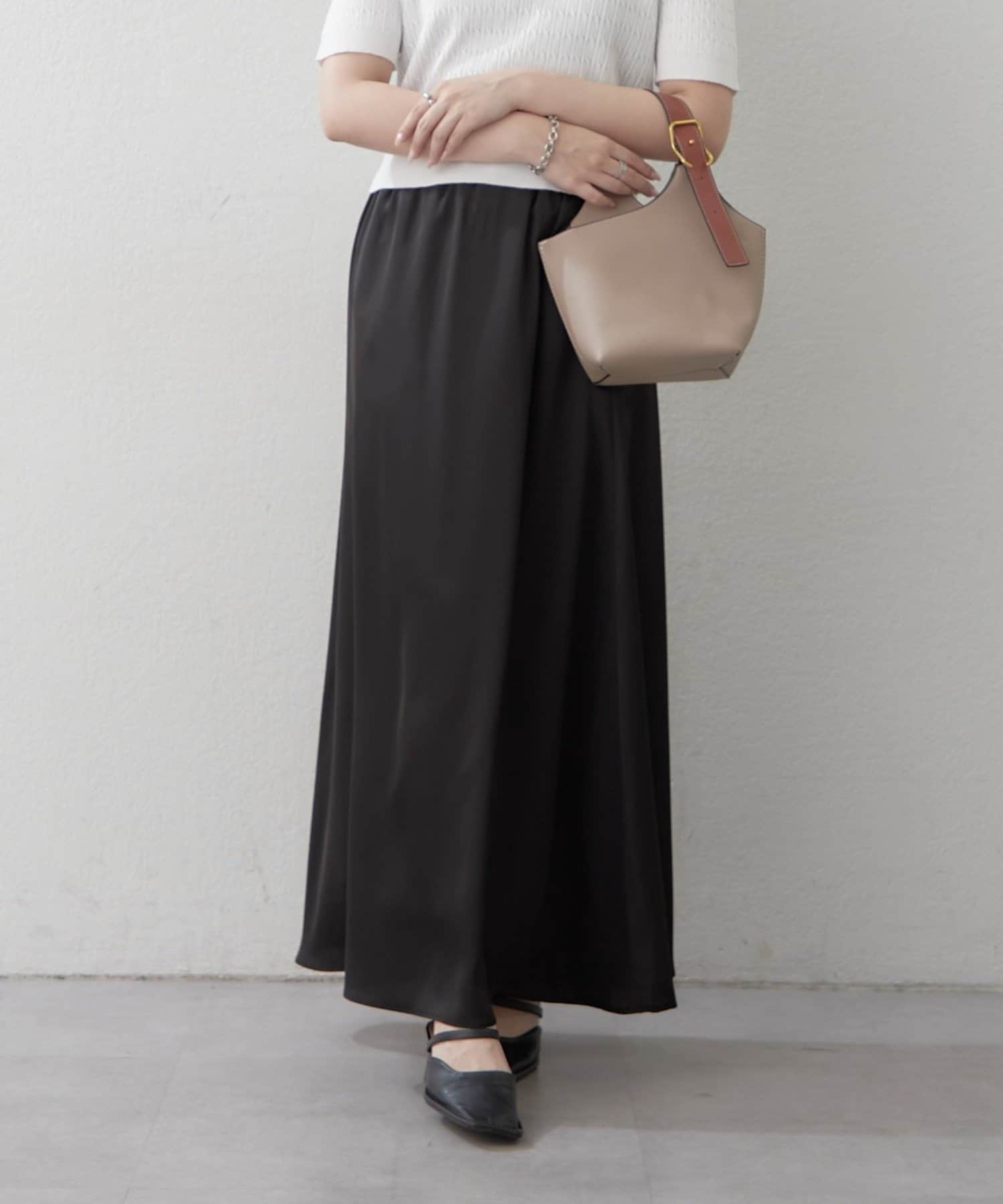 Remind me and forever(リマインドミーアンドフォーエバー) 《無地/ドット》サテンマーメイドスカート