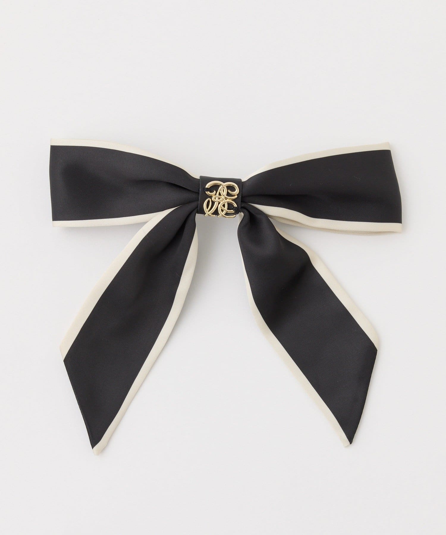 one after another NICE CLAUP(ワンアフターアナザー ナイスクラップ) 【Eliane Collection】ロゴエンブレム付きスカーフバレッタ