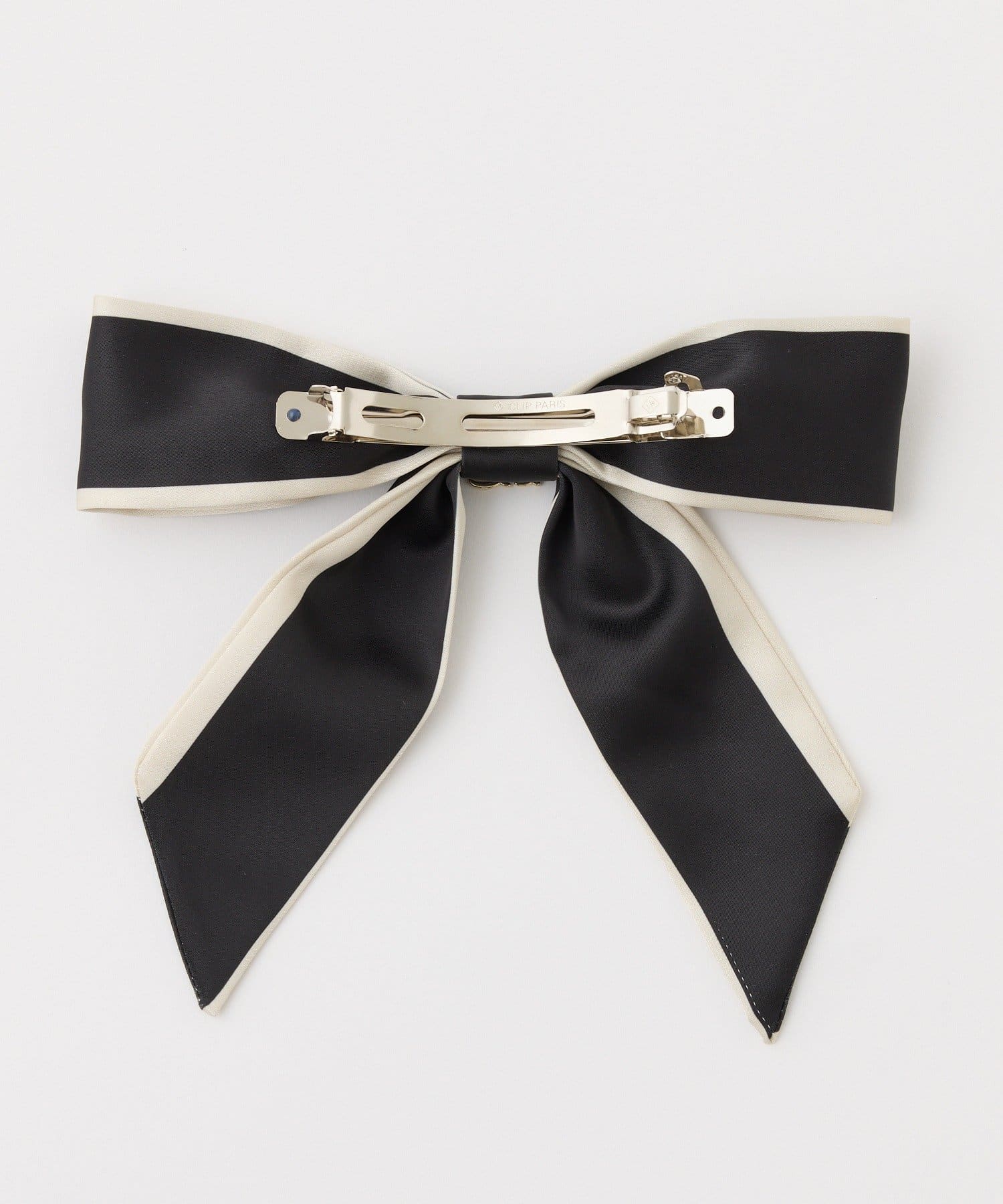 one after another NICE CLAUP(ワンアフターアナザー ナイスクラップ) 【Eliane Collection】ロゴエンブレム付きスカーフバレッタ