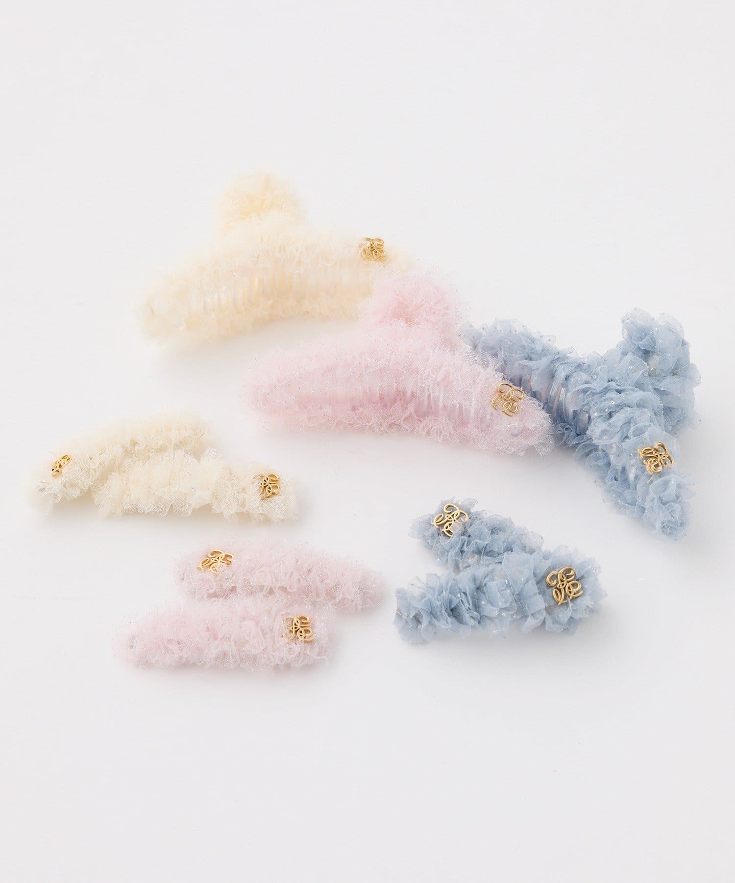 one after another NICE CLAUP(ワンアフターアナザー ナイスクラップ) 【Tulle Collection】チュールヘアクリップ