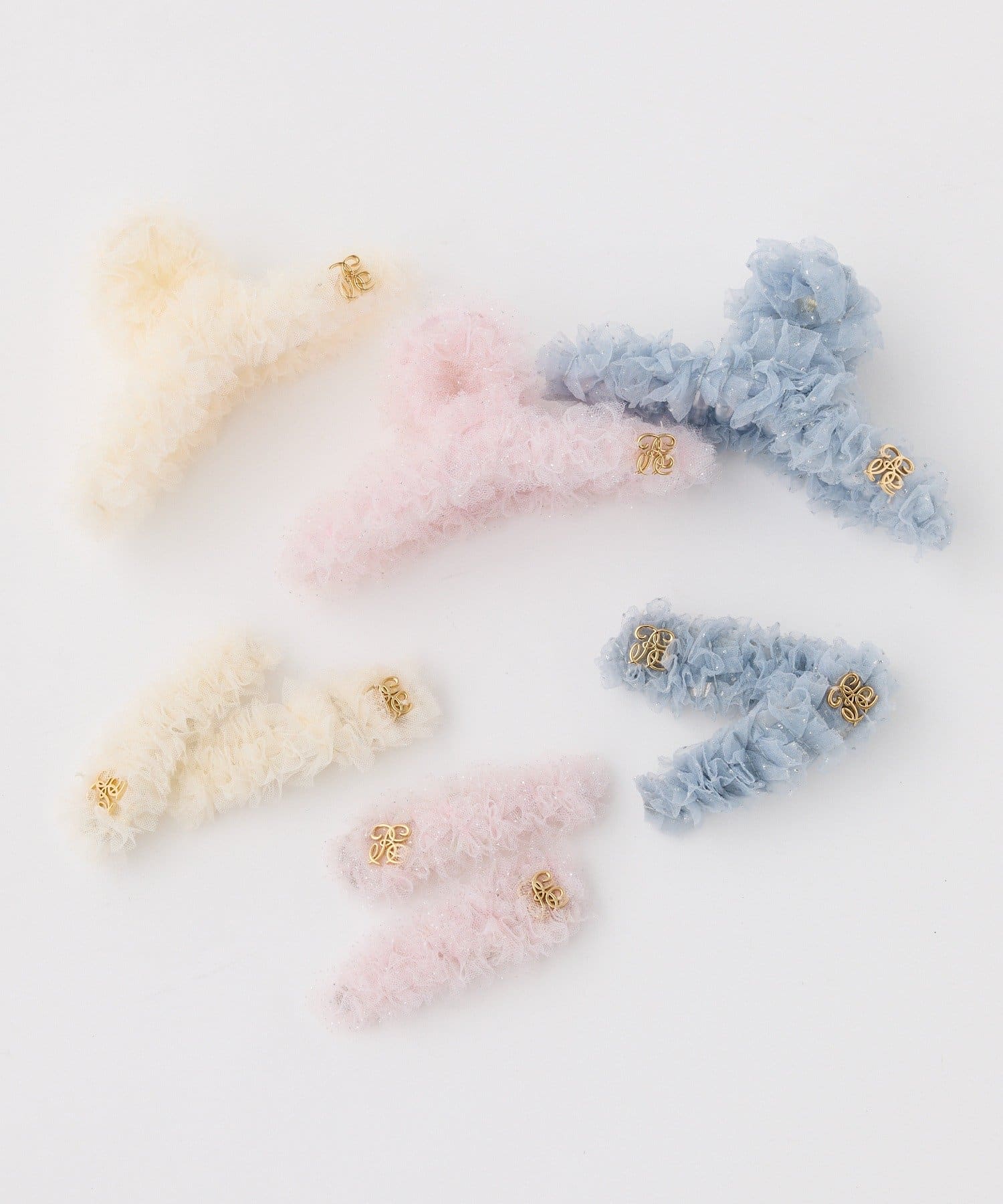 one after another NICE CLAUP(ワンアフターアナザー ナイスクラップ) 【Tulle Collection】チュールヘアピン