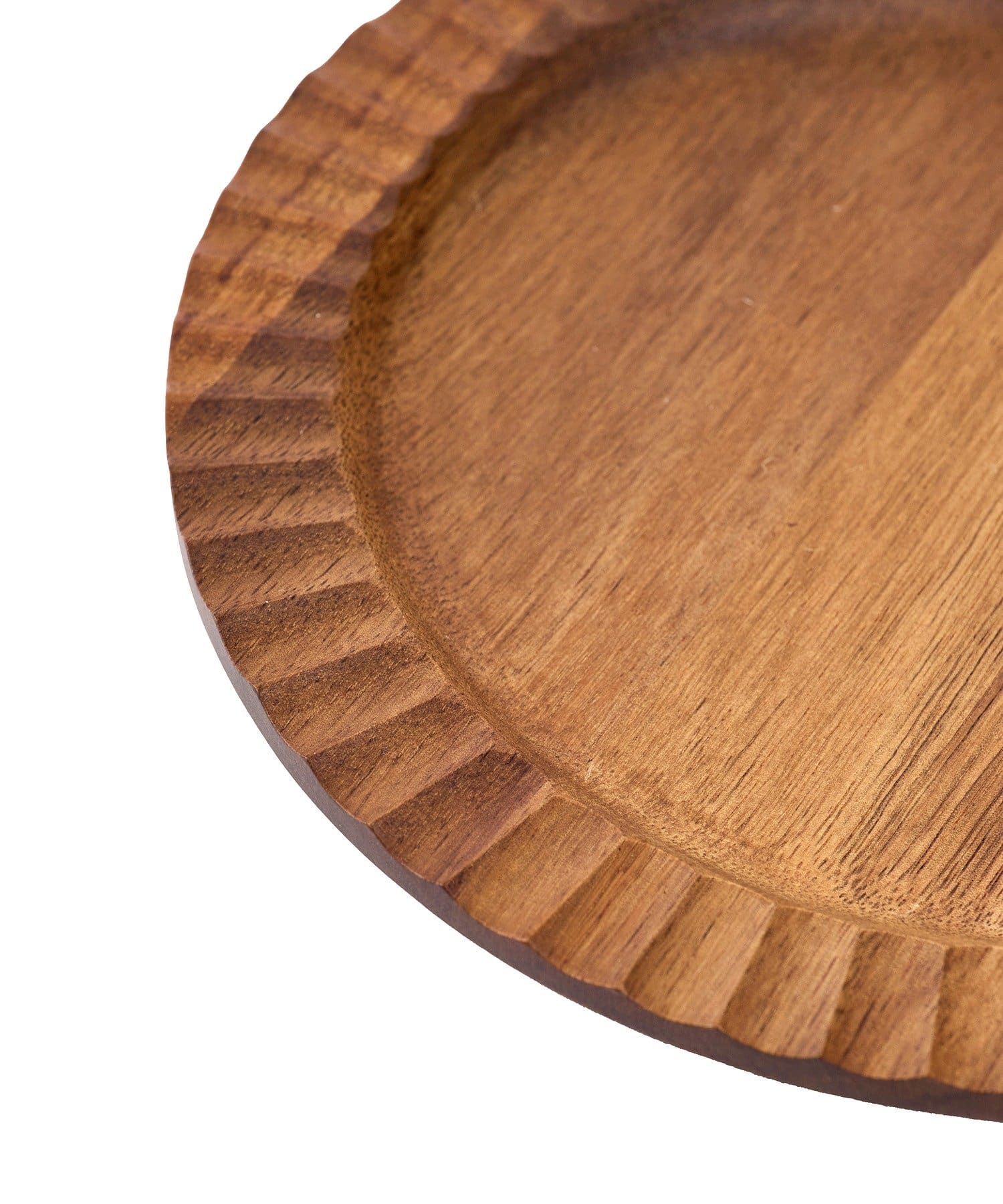 salut!(サリュ) アカシアラウンドリブプレート：17.5cm／アウトドア