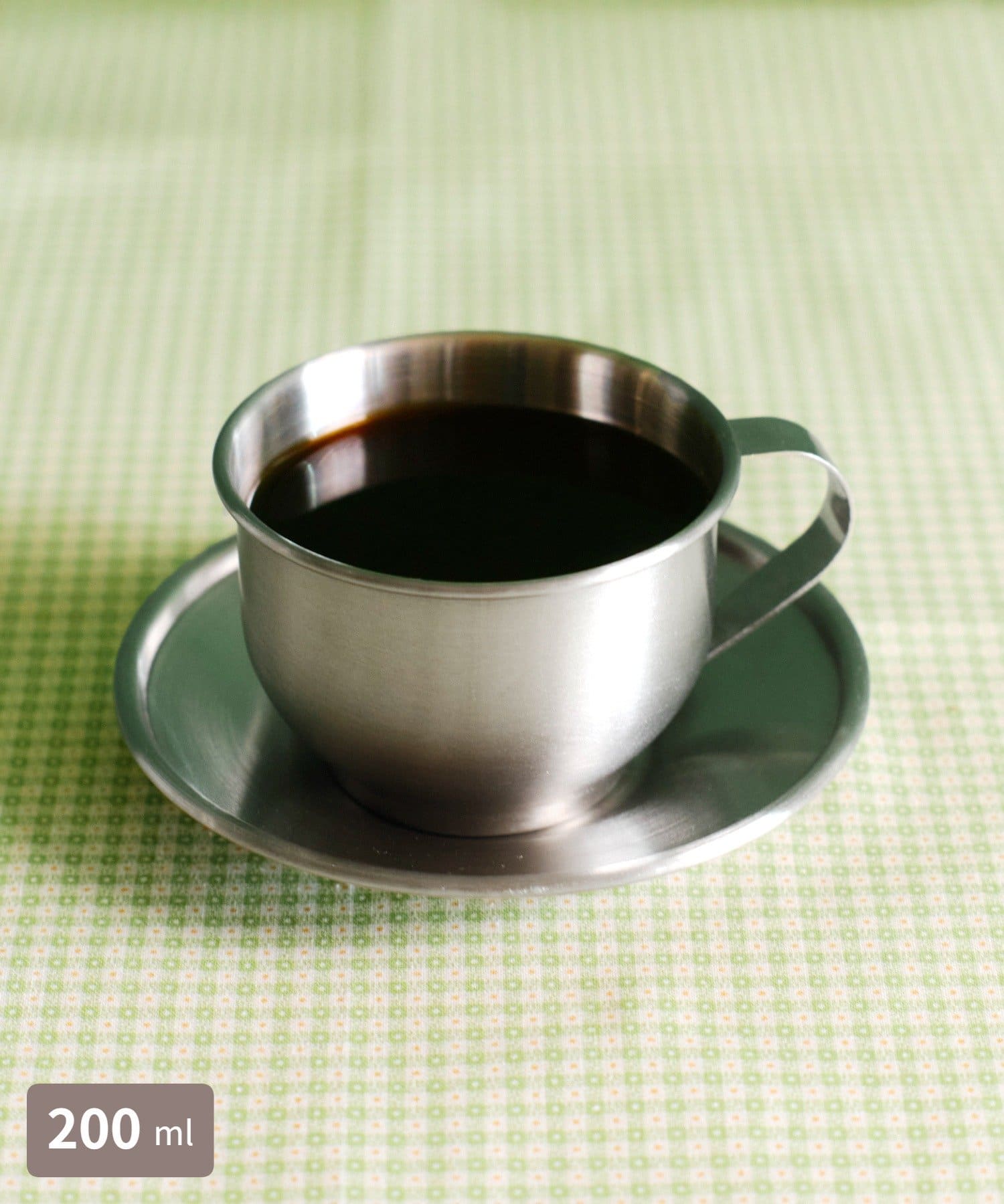 salut!(サリュ) ステンレスカップ&ソーサー：200ml／純喫茶