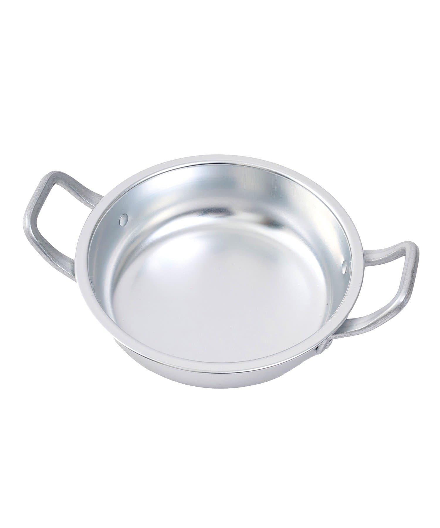 salut!(サリュ) 蓋つきアルミ両手鍋：20cm（400ml）／アウトドア