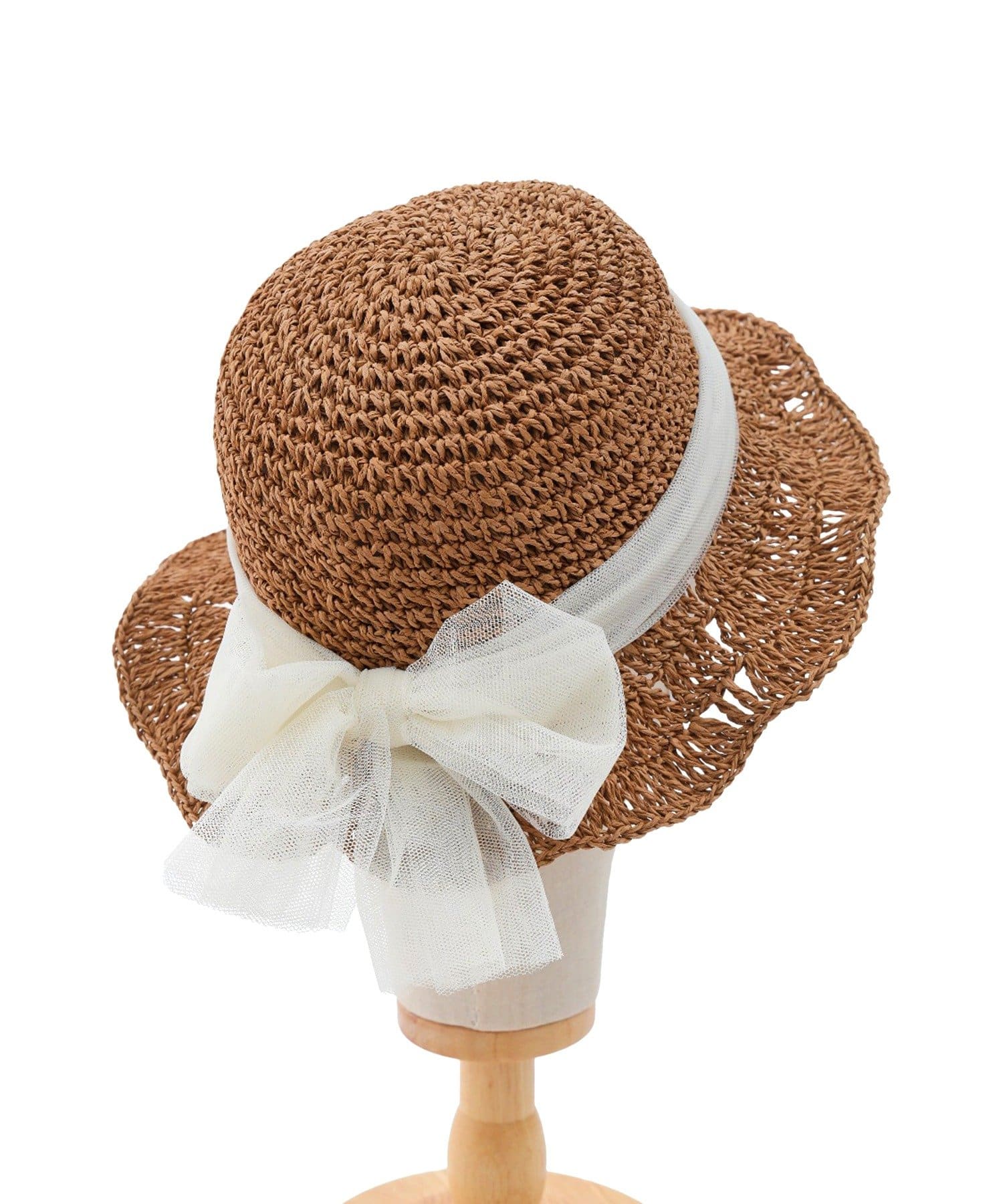 salut!(サリュ) チュールリボンペーパーハット