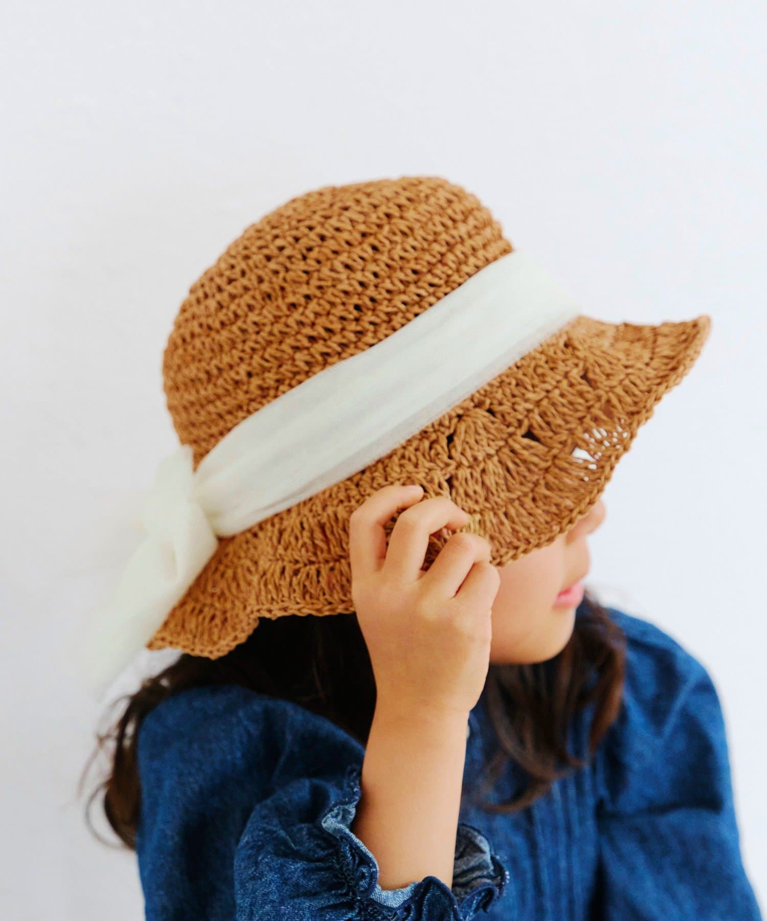 salut!(サリュ) チュールリボンペーパーハット