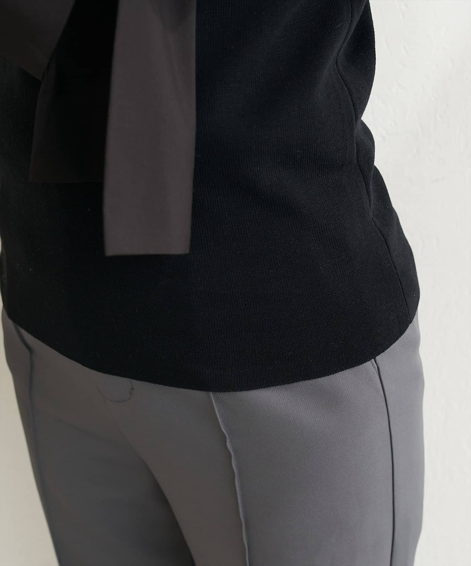 natural couture(ナチュラルクチュール) リボン付きニット