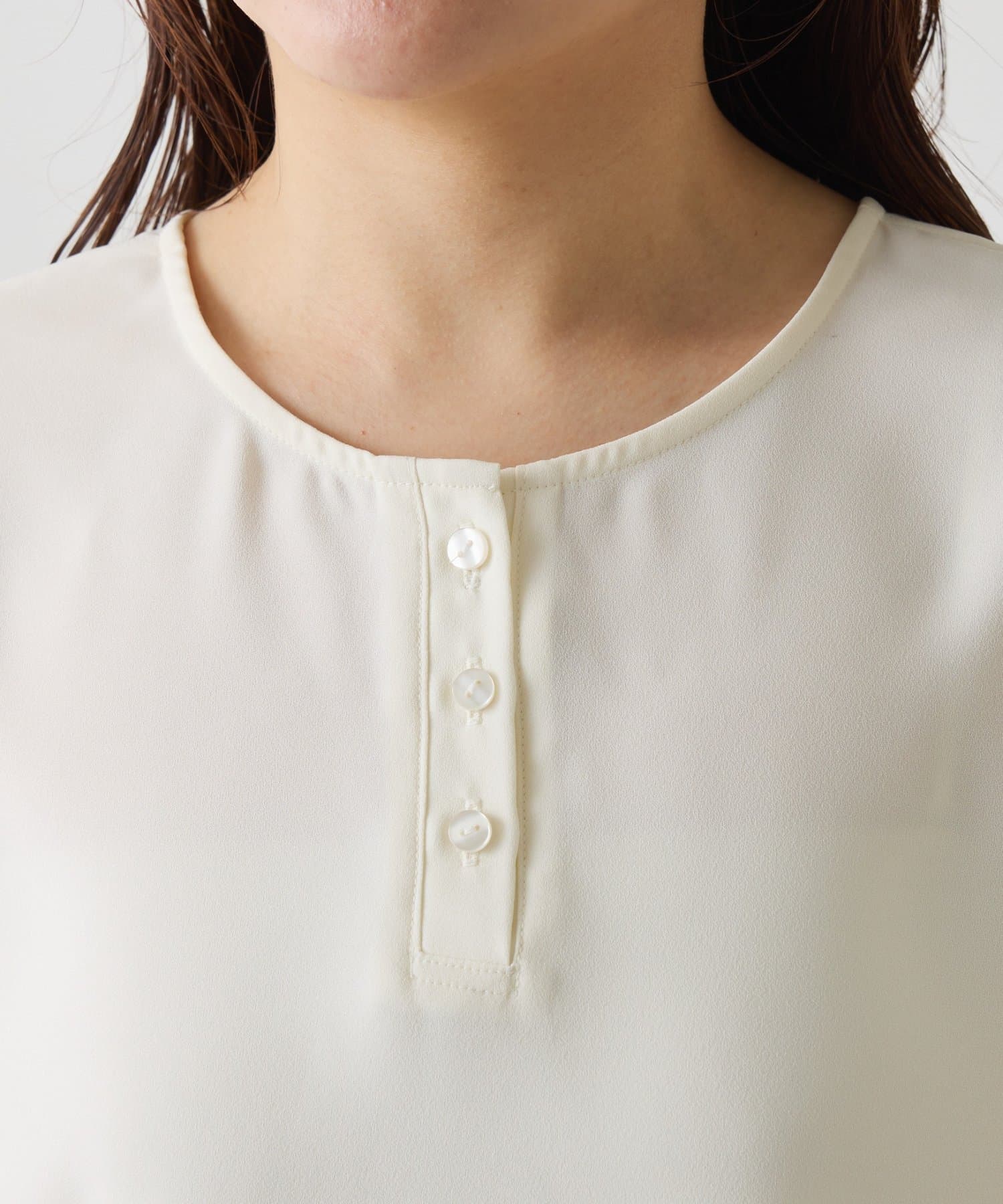 COLLAGE GALLARDAGALANTE(コラージュ ガリャルダガランテ) 【さらっとした着心地】ジョーゼットフレンチロゴTシャツ