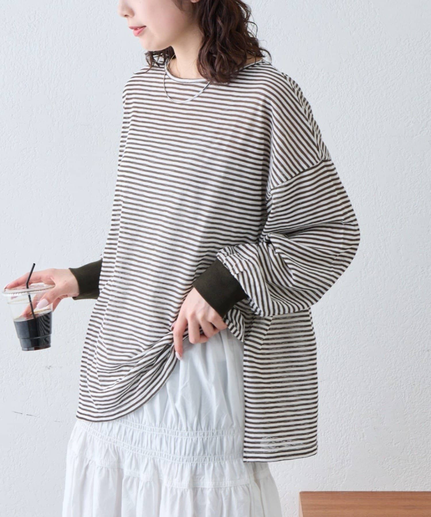 CIAOPANIC TYPY(チャオパニックティピー) シアーボーダーロンTee