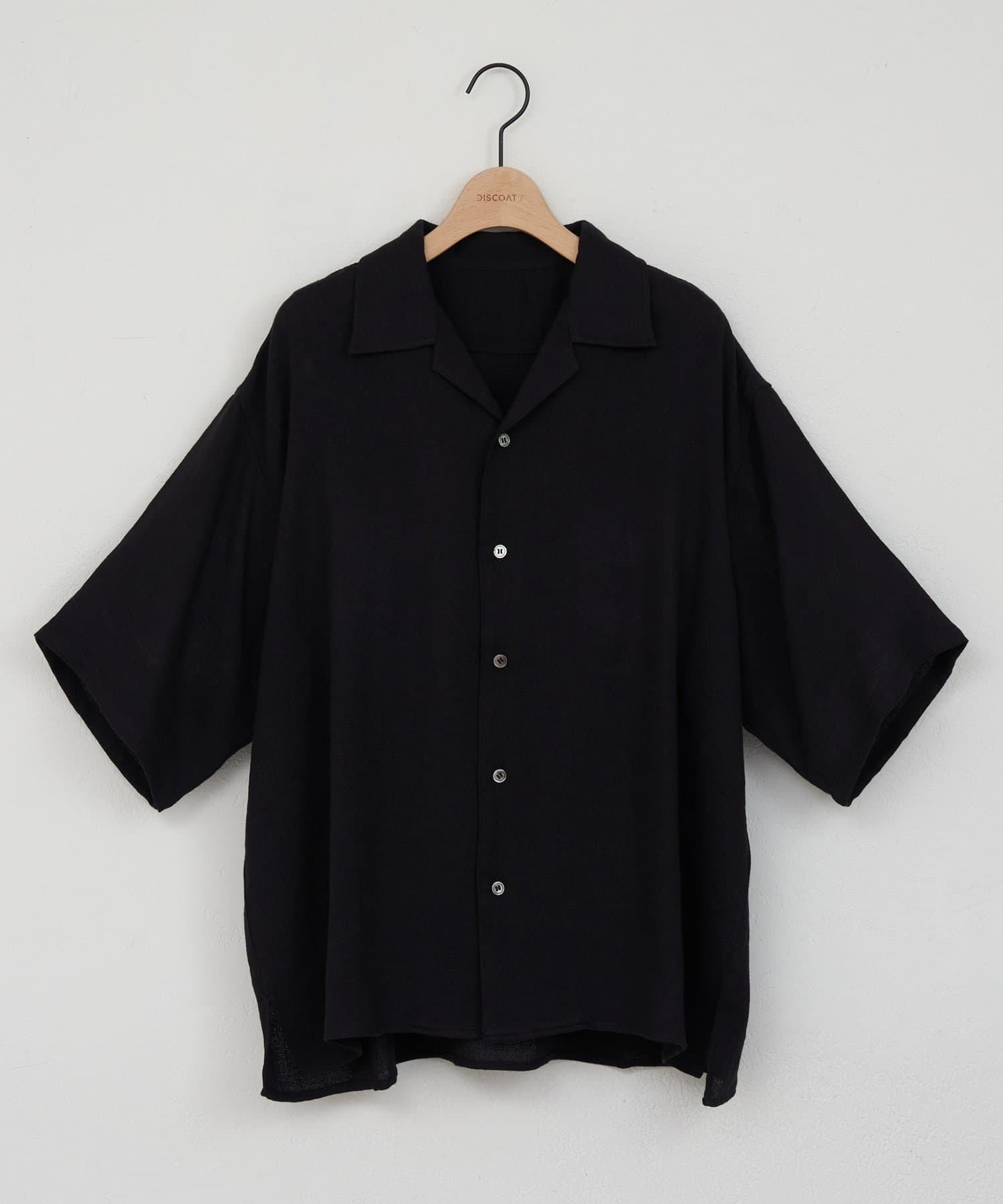 DISCOAT(ディスコート) 【Enlude】ドビー開襟オーバーシャツ《ユニセックス》