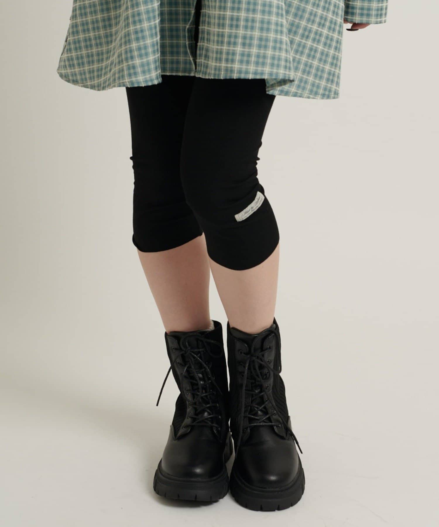 w closet(ダブルクローゼット) 【オリジナルタグ付き】リブバイカーパンツ