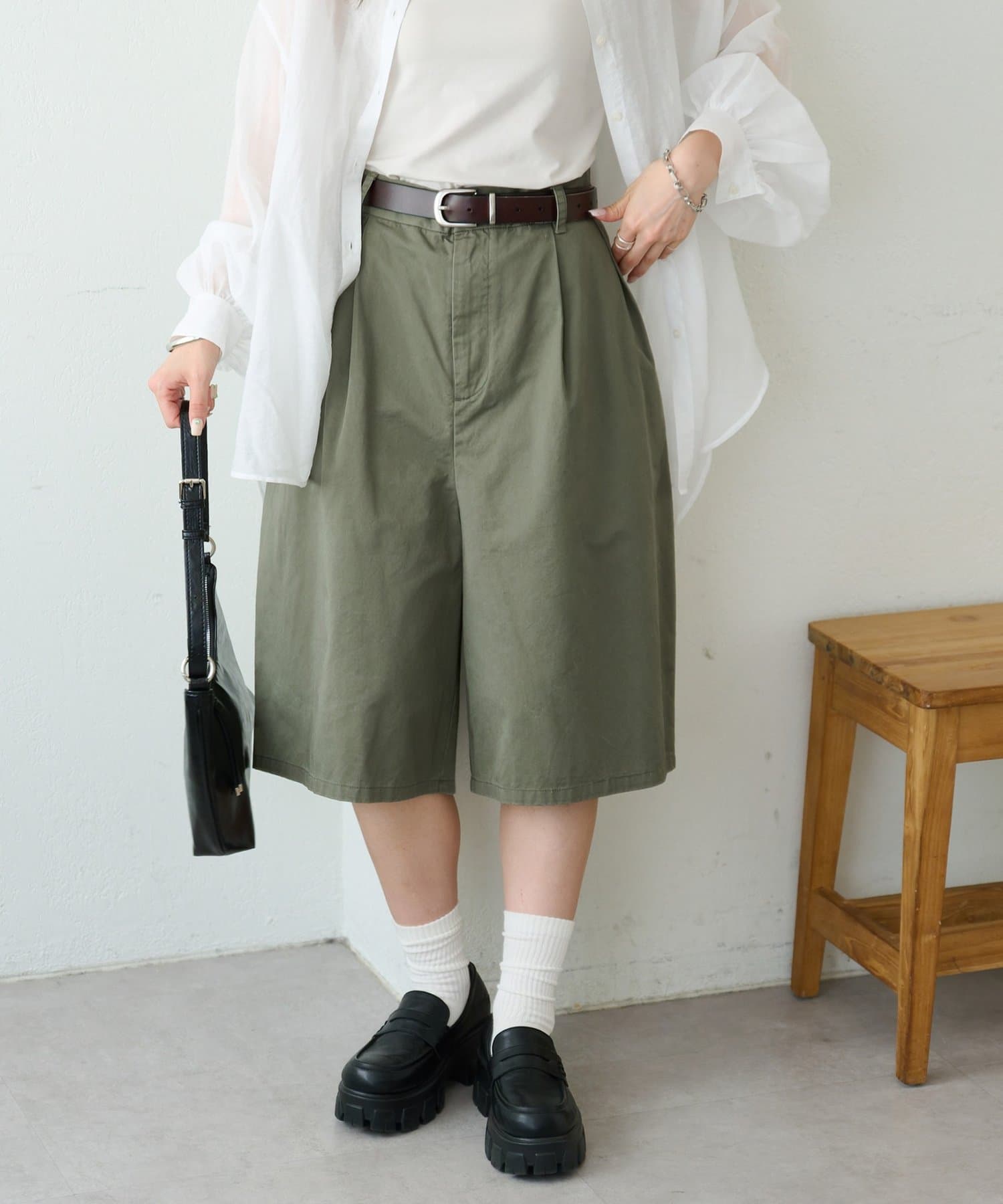 DISCOAT(ディスコート) 【Enlude】コクーンイージーチノハーフパンツ《ユニセックス》