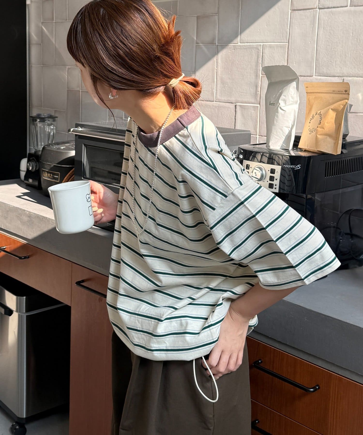 DISCOAT(ディスコート) 【＠chihiro___315企画】ランダムボーダードロストTシャツ《パルクロ限定》