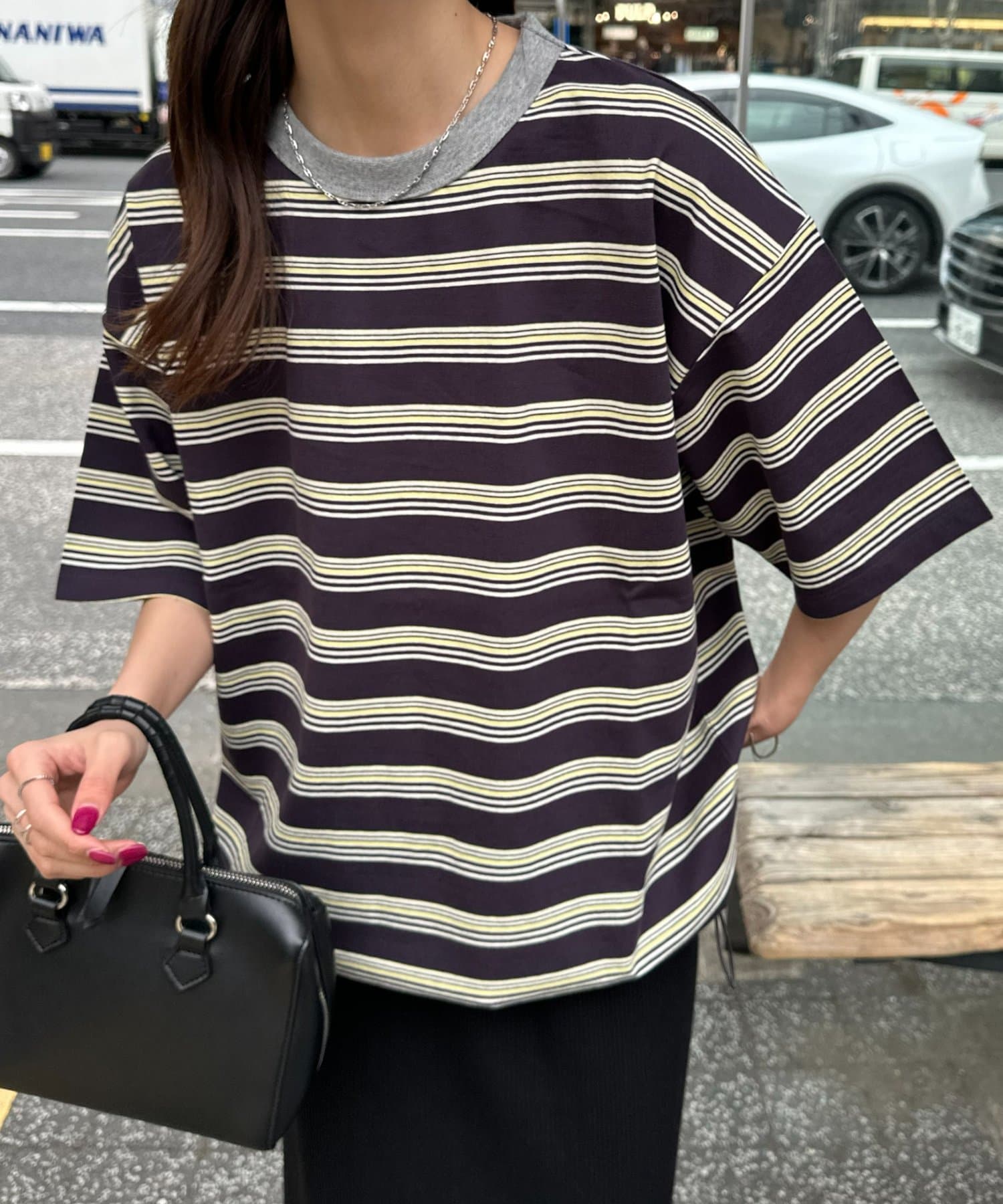 DISCOAT(ディスコート) 【＠chihiro___315企画】ランダムボーダードロストTシャツ《パルクロ限定》