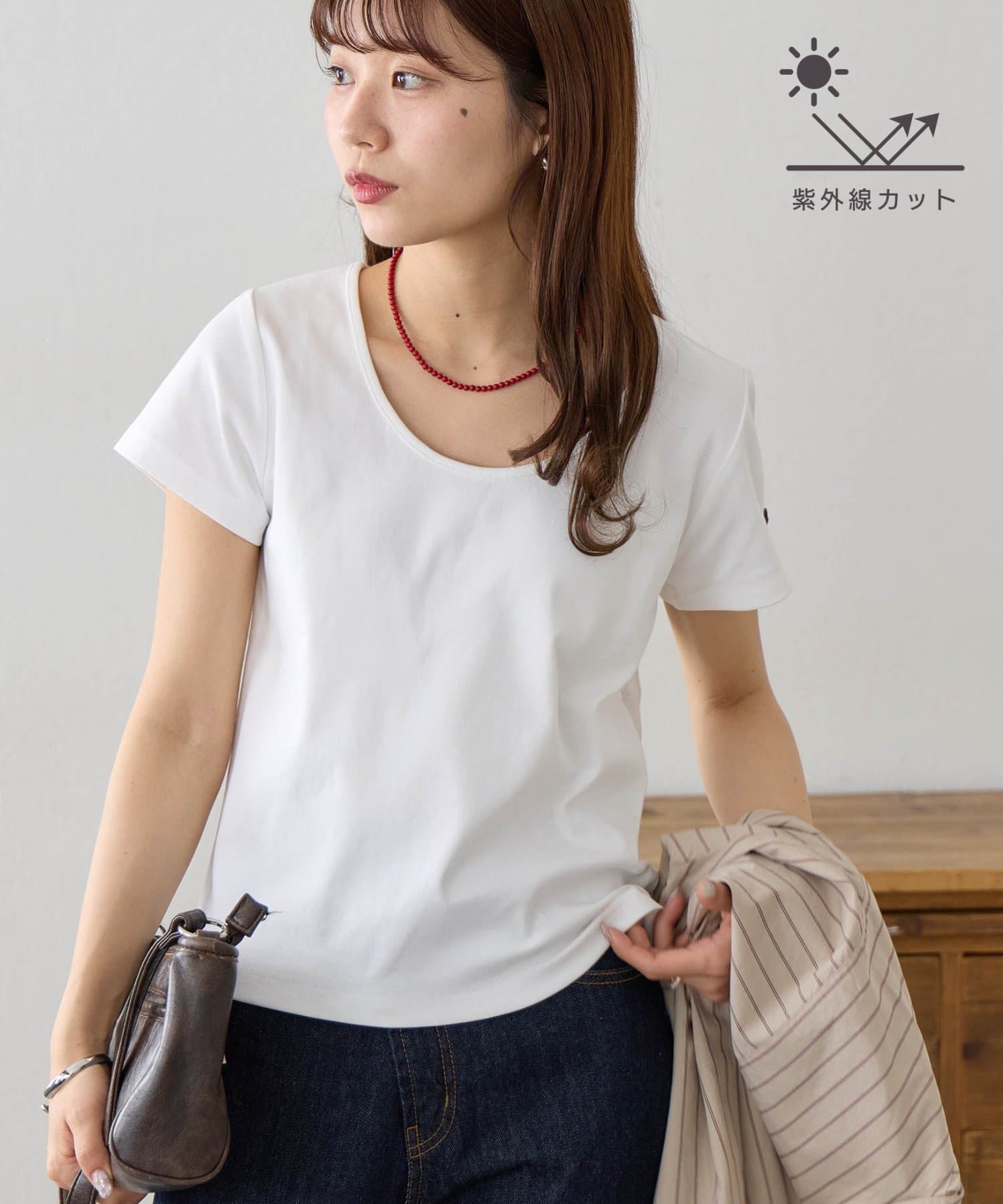 DISCOAT(ディスコート) 【＠akarichi_企画】UVカット/接触冷感付き前後2WAYTシャツ≪パルクロ限定≫