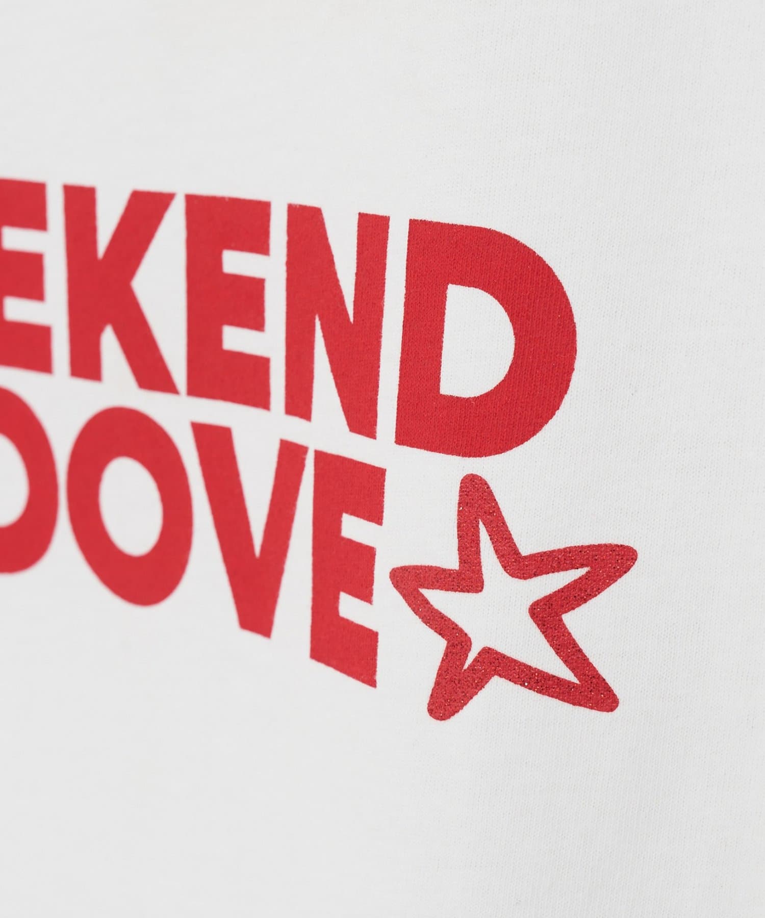 DISCOAT(ディスコート) 【＠_dateharu_企画】ワンポイントグリッターロゴTシャツ《パルクロ限定》