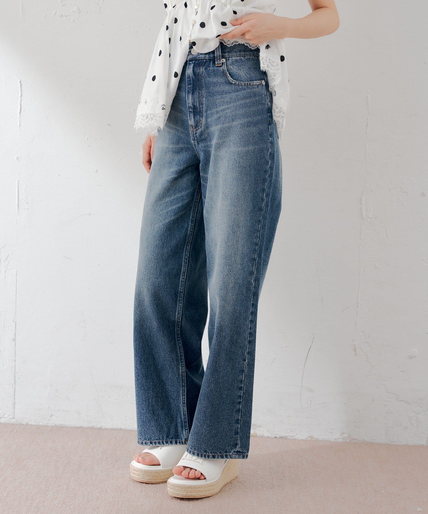 Chico(チコ) 2wayストレートデニム