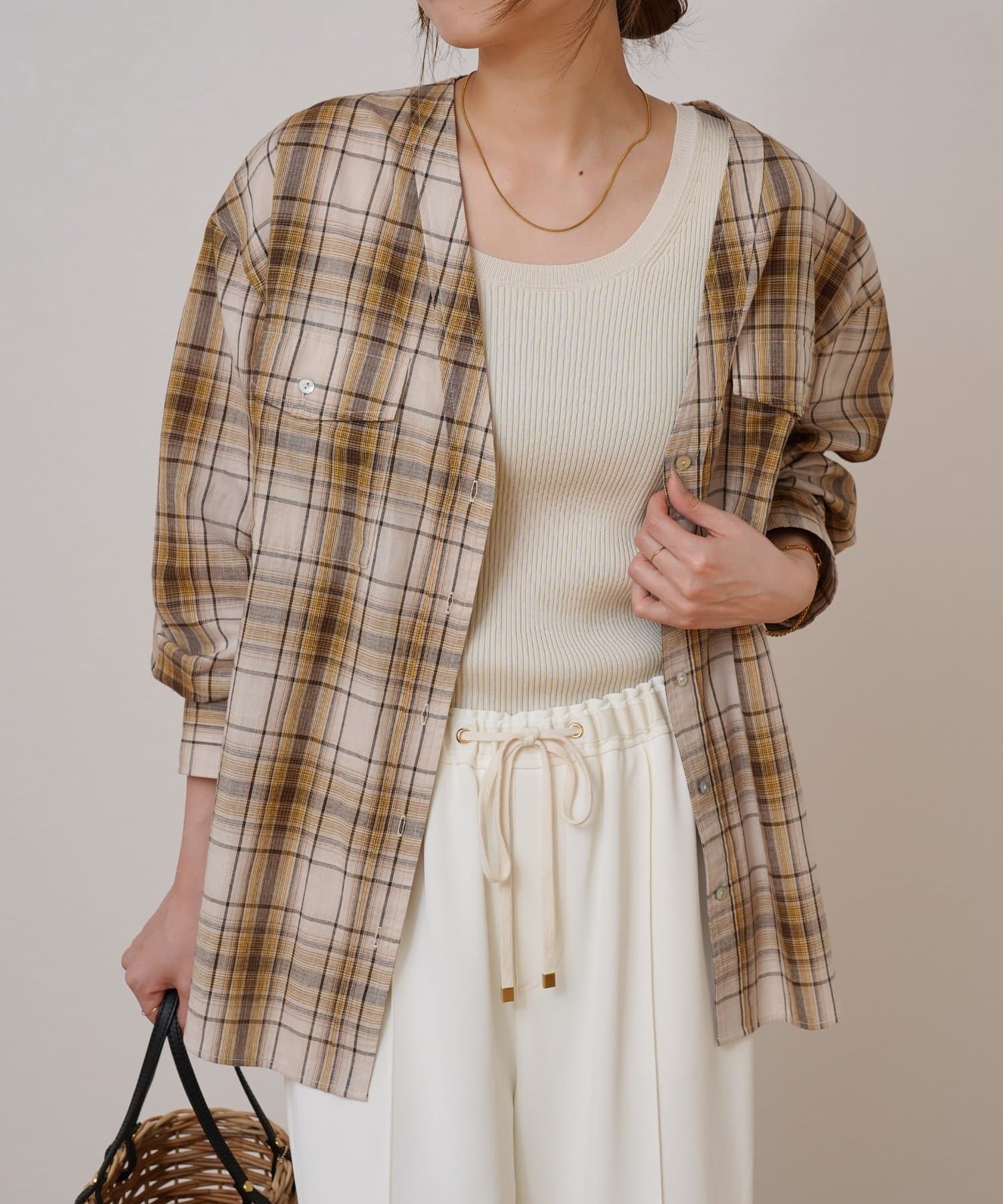 Jena　espace merveilleux(ジェナ　エスパスメルヴェイユ) ニットタンクトップ