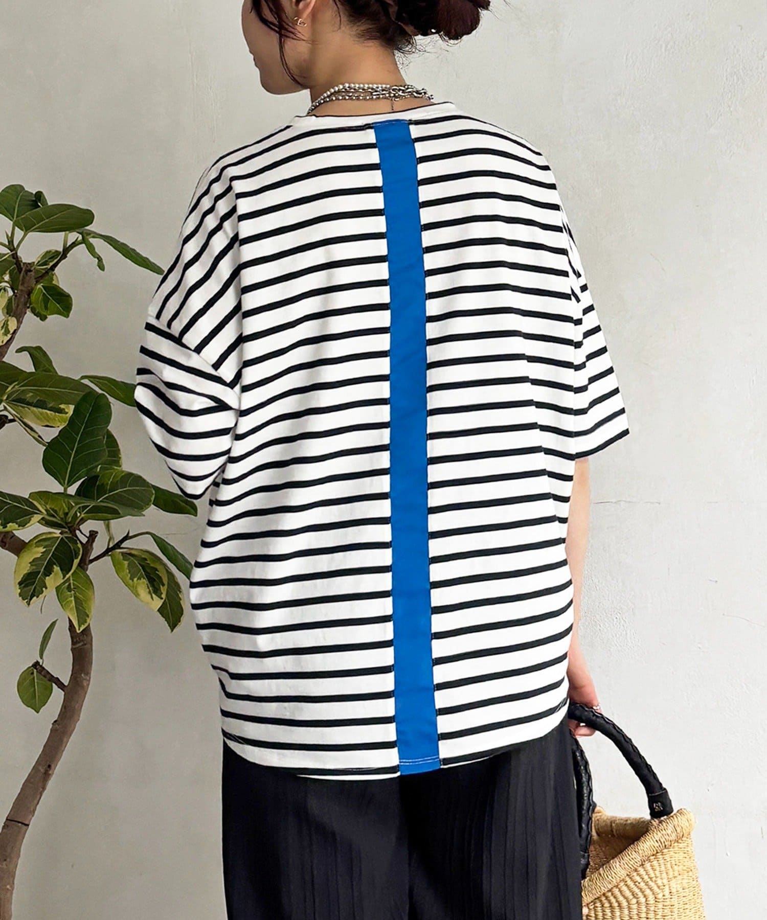 un dix cors(アンディコール) バックラインシルケットカットソー