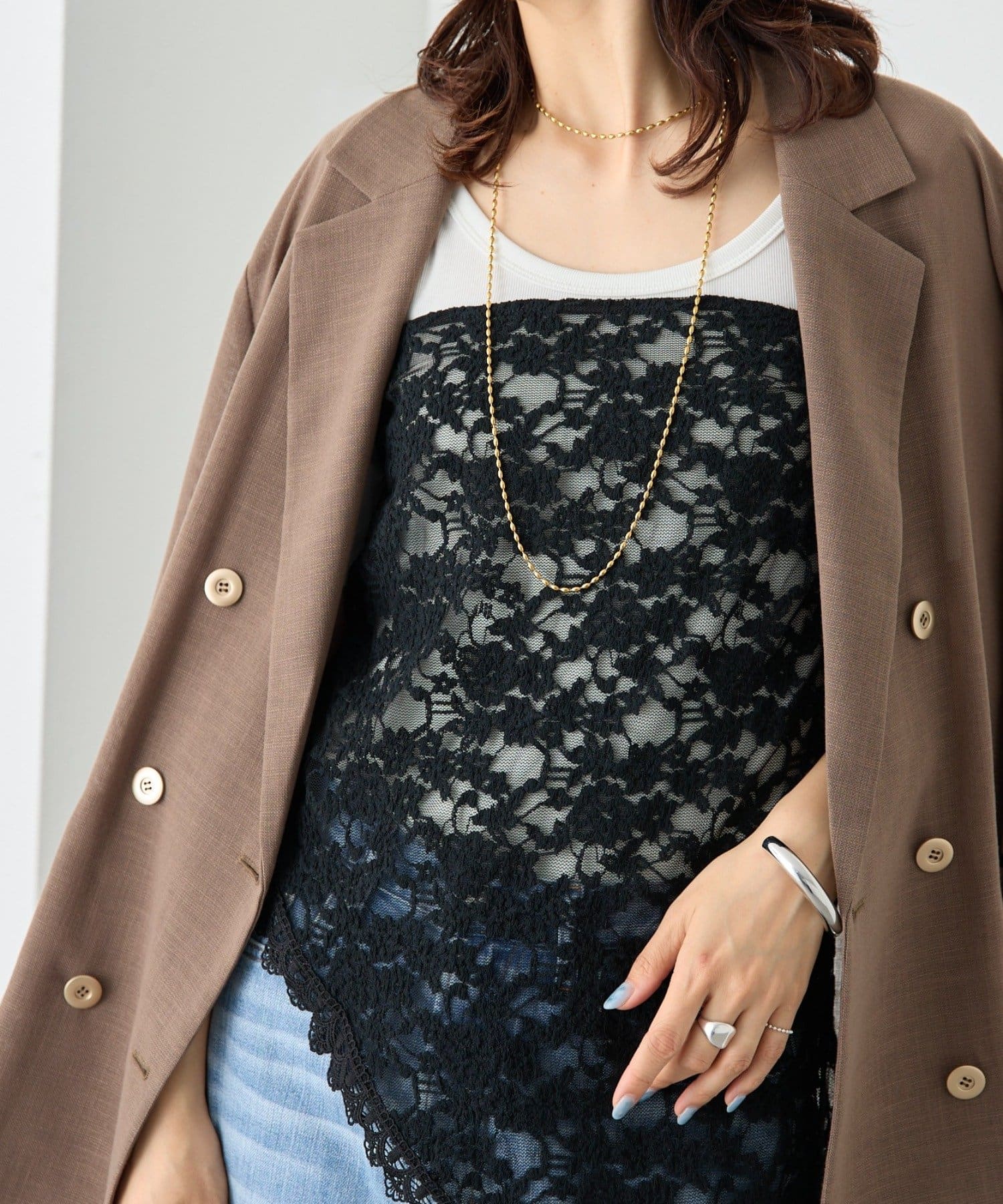 RIVE DROITE(リヴドロワ) 予約【トレンド感抜群！】レースサンカクストール