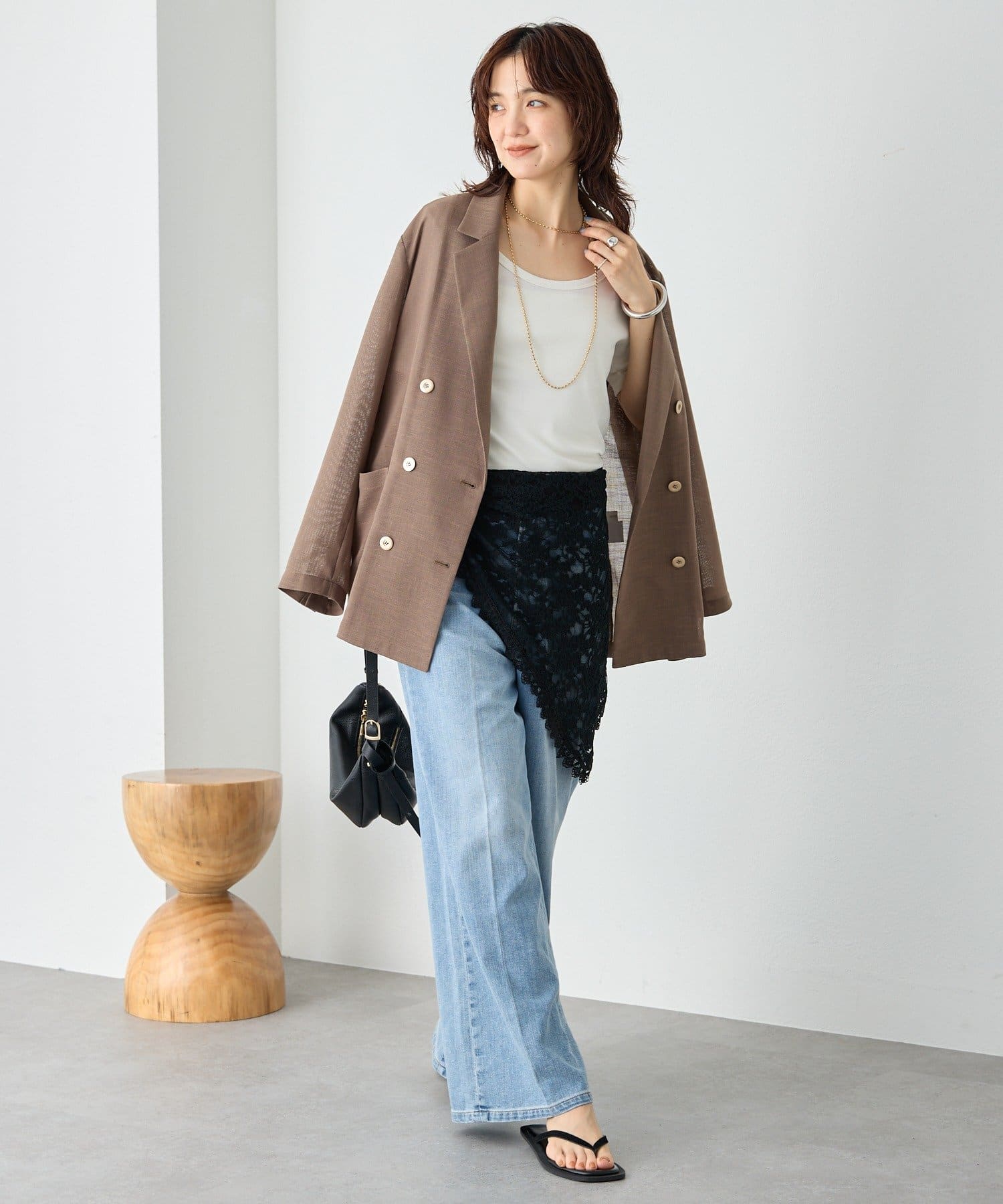 RIVE DROITE(リヴドロワ) 予約【トレンド感抜群！】レースサンカクストール