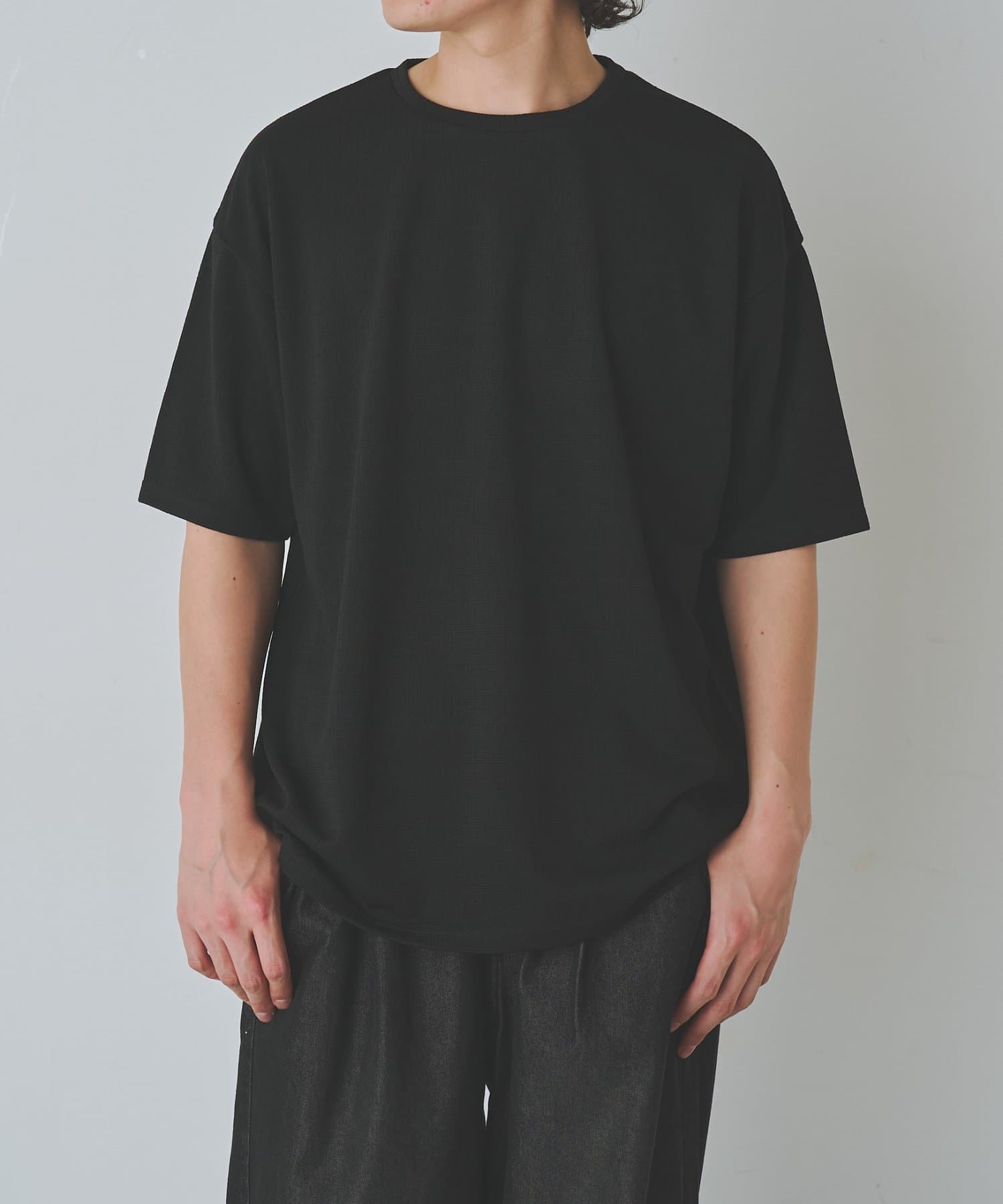 COLONY 2139(コロニー トゥーワンスリーナイン) ミニジャガード半袖Tシャツ