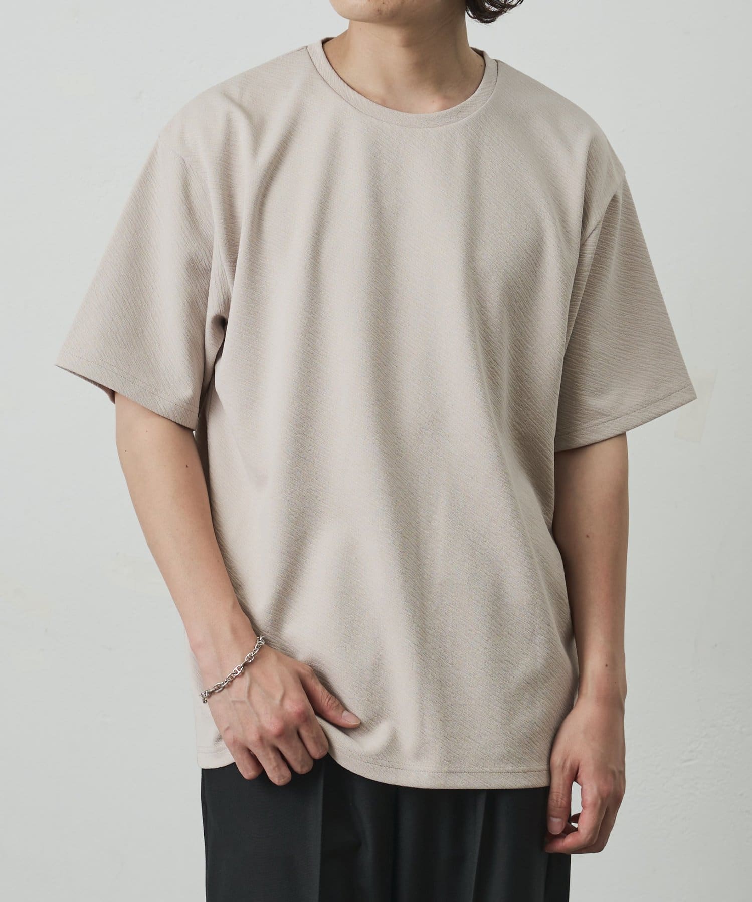 COLONY 2139(コロニー トゥーワンスリーナイン) ナナメジャガード半袖Tシャツ